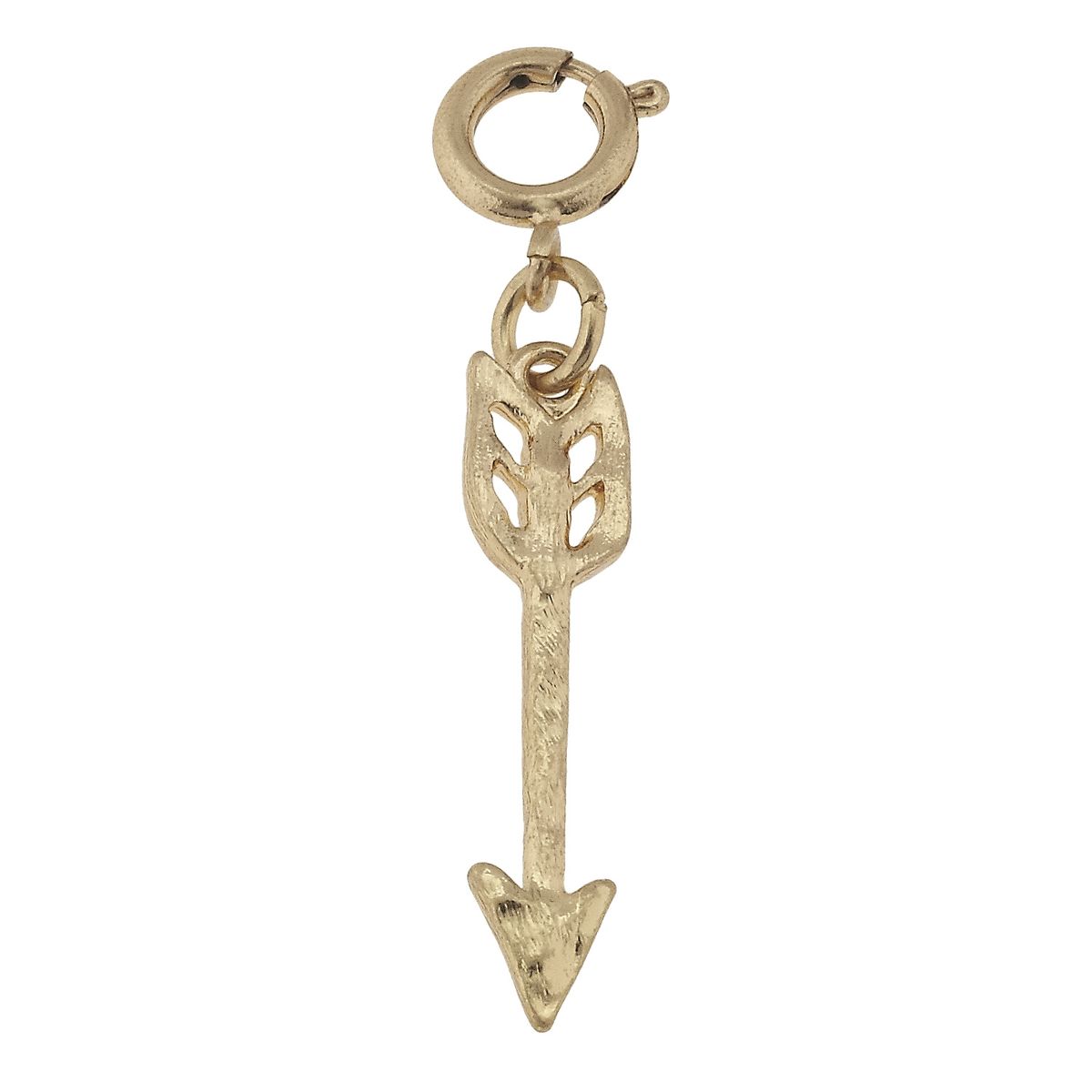 Hammered Arrow Charm
