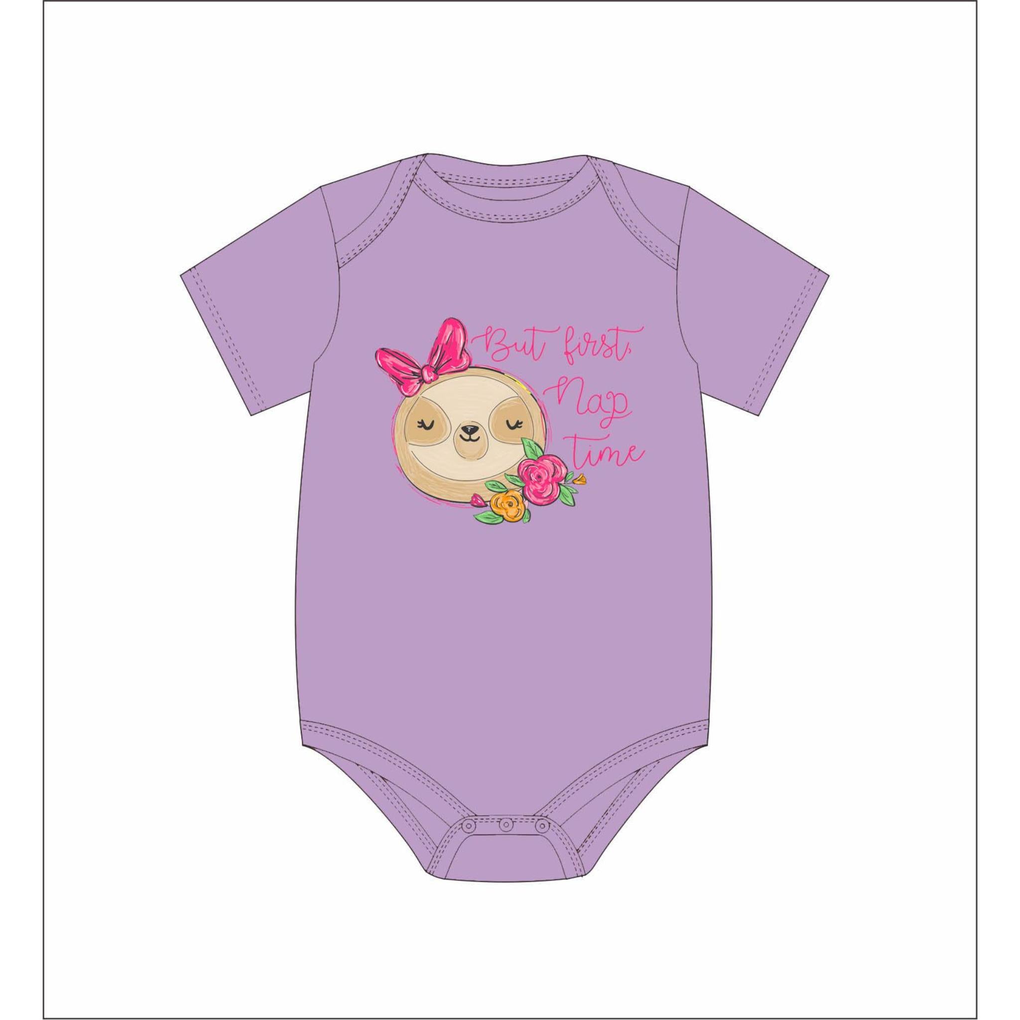 Kids But First Nap Time Onsie 12MO