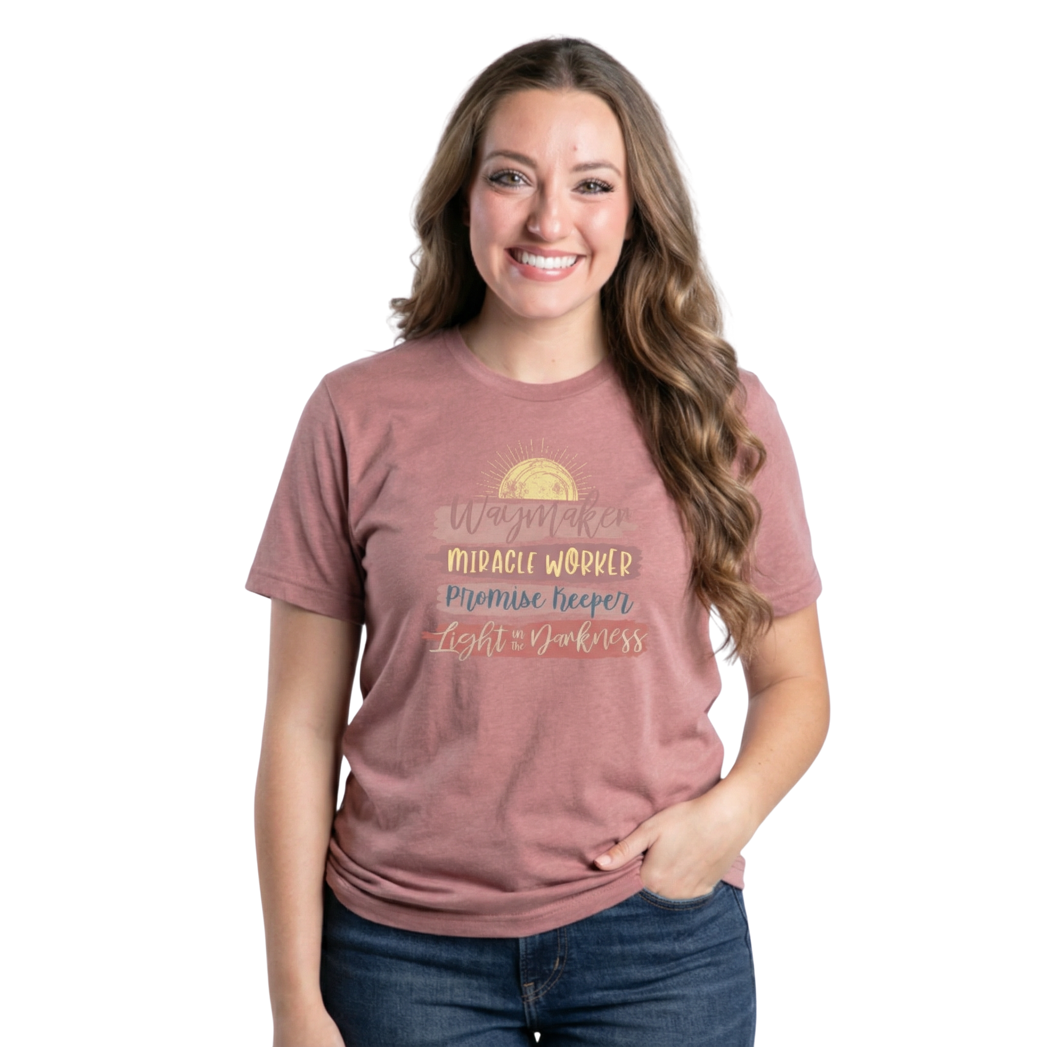 Waymaker Miracle Worker Promise Keeper Light in the Darkness T-Shirt