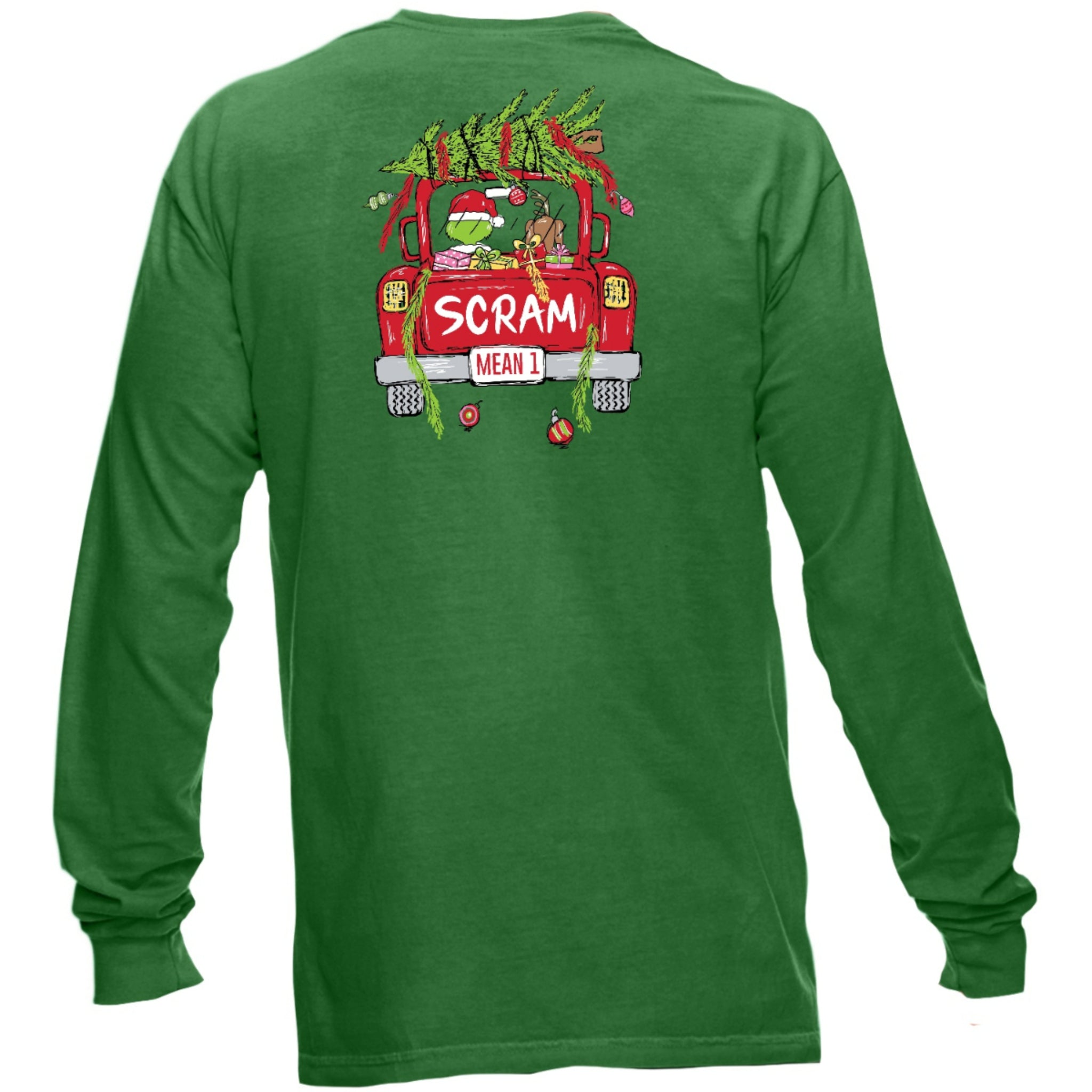 Kids Scram Grinch Truck Long Sleeve T-Shirt S