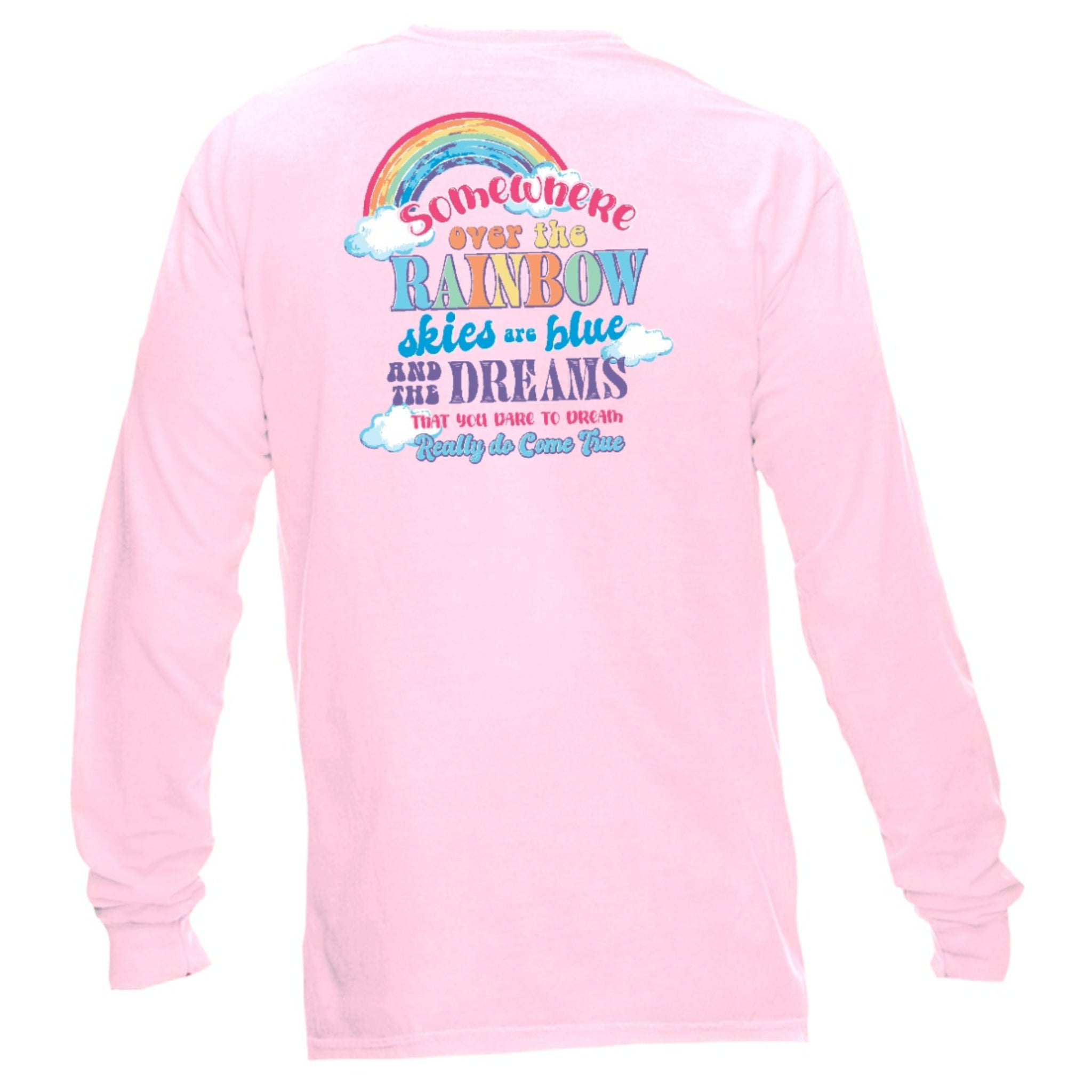 Kids Somewhere Over The Rainbow Long Sleeve T-Shirt 2T