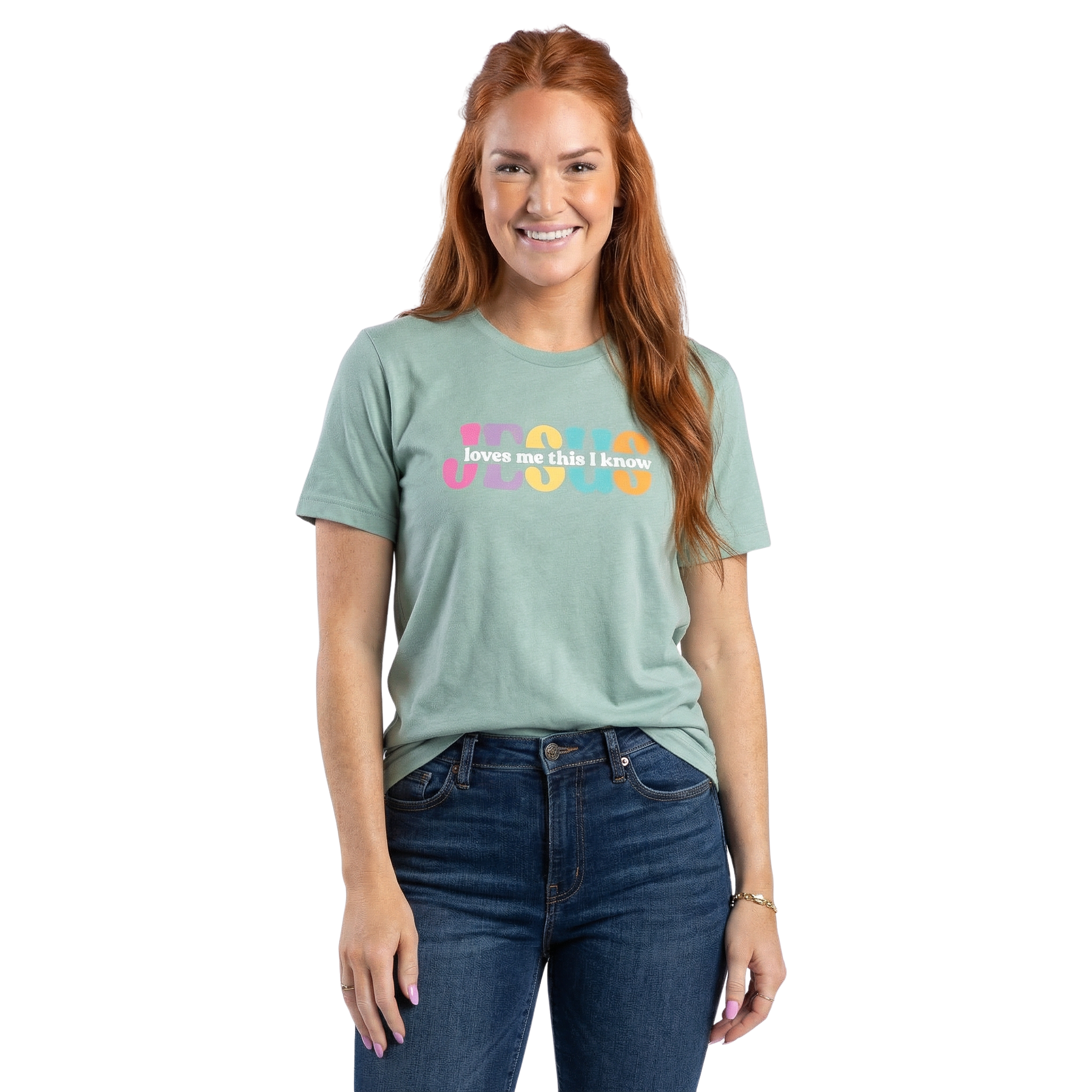 Jesus Loves Me This I Know Crew Neck T-Shirt