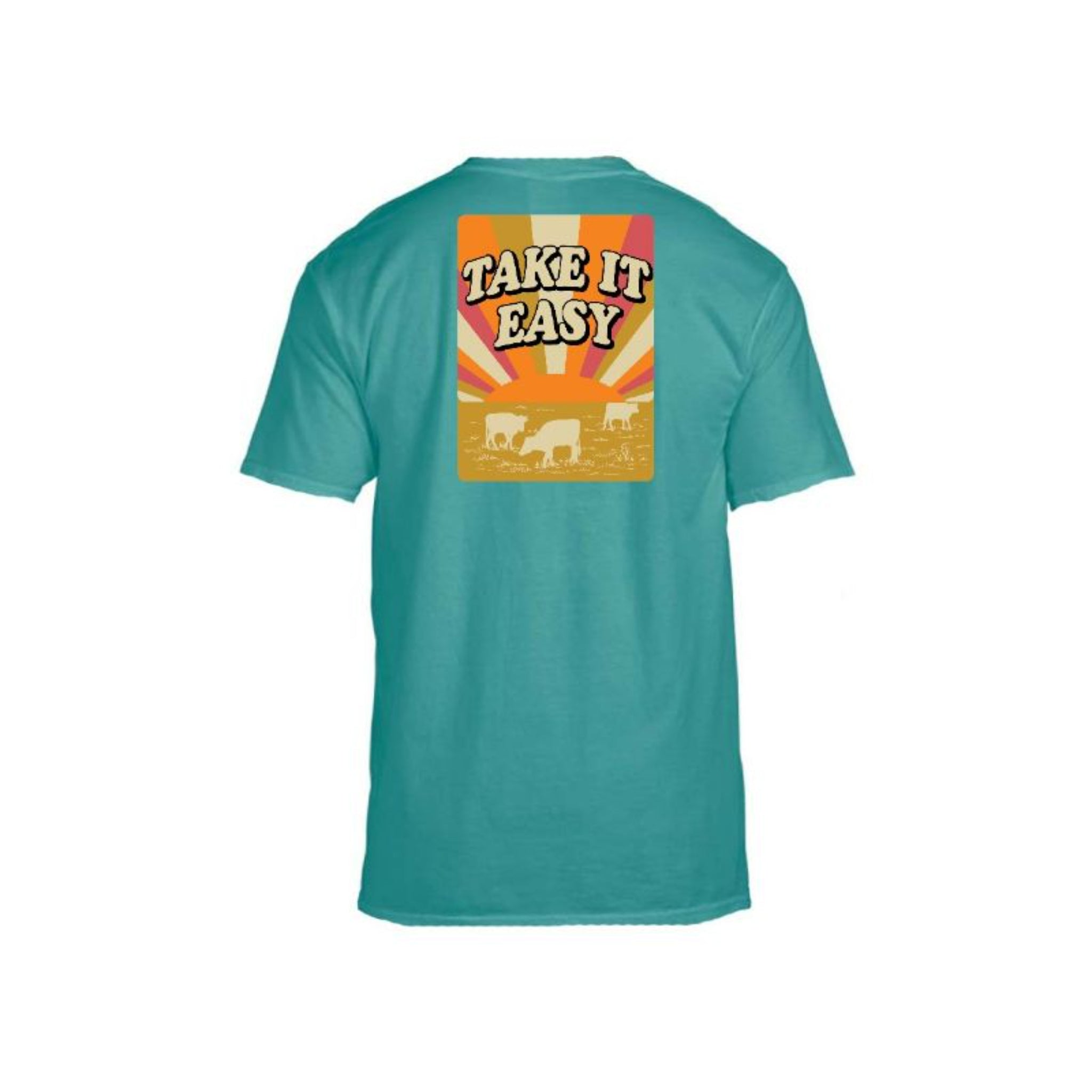 Kids Take It Easy Seafoam Crew Neck T-Shirt XS