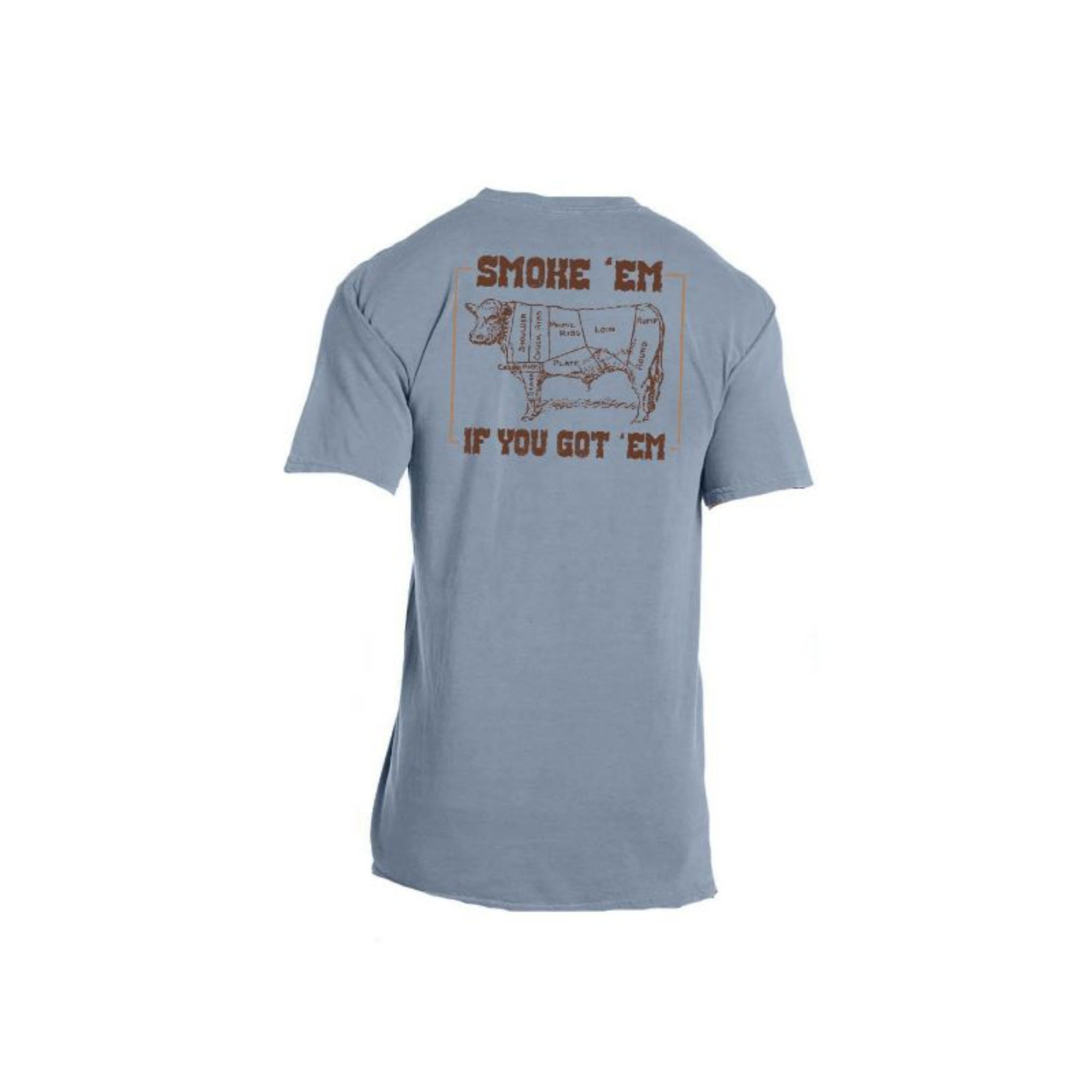 Kids Smoke 'Em If You Got 'Em Ice Blue Crew Neck T-Shirt