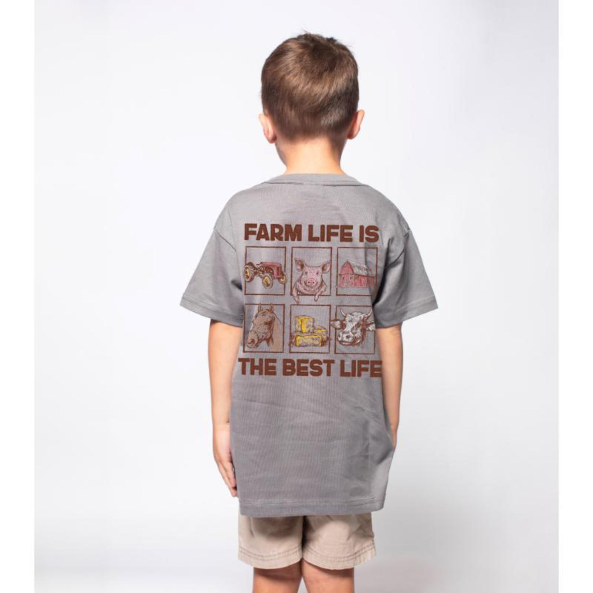 Kids Farm Life is the Best Life T-Shirt XL