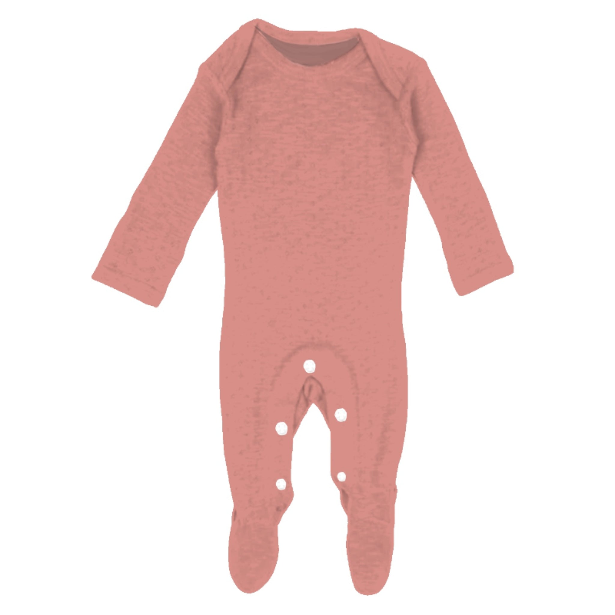 Kids Dusty Pink Bamboo Onesie 6MO