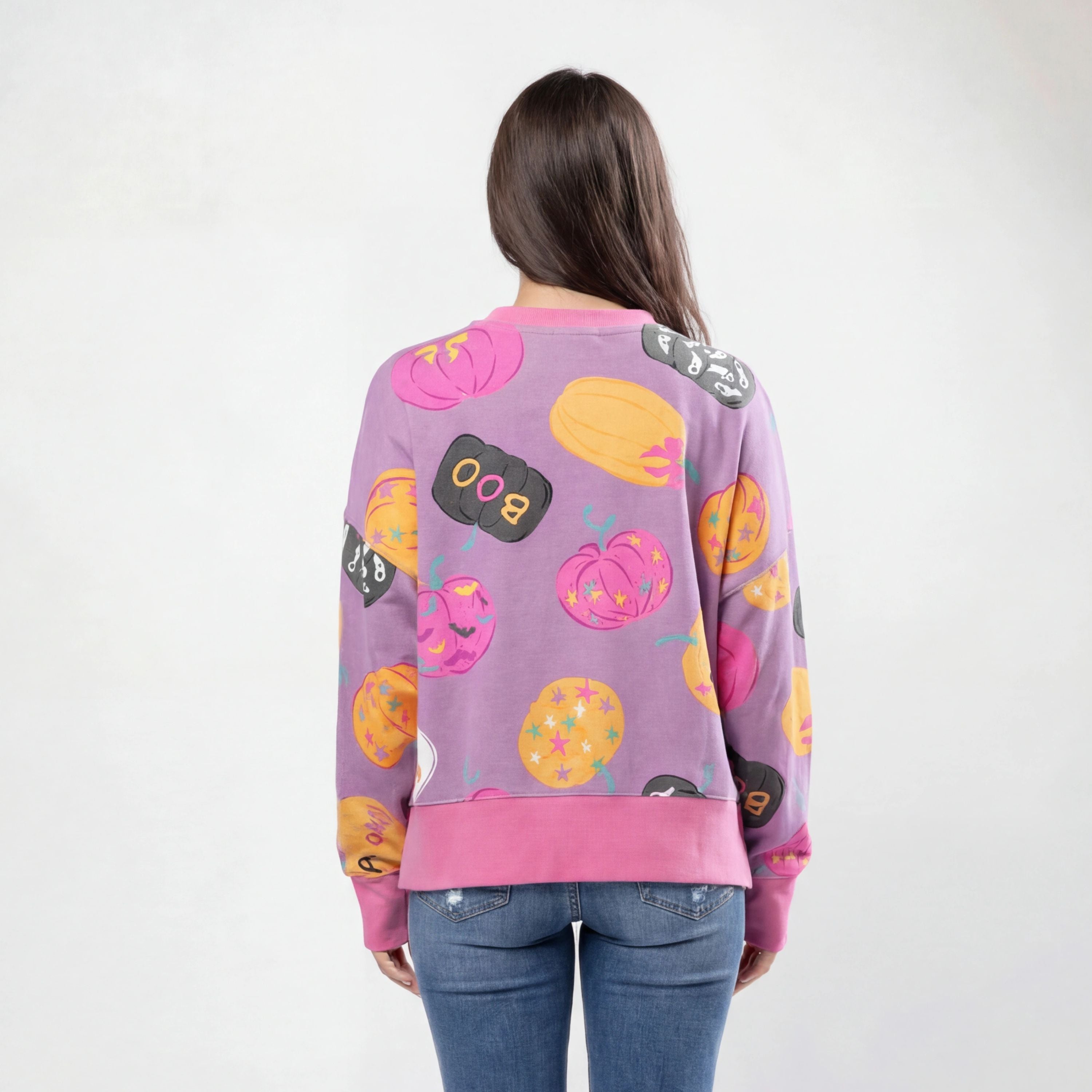 Spooky Szn Lavender Crew Neck Sweatshirt