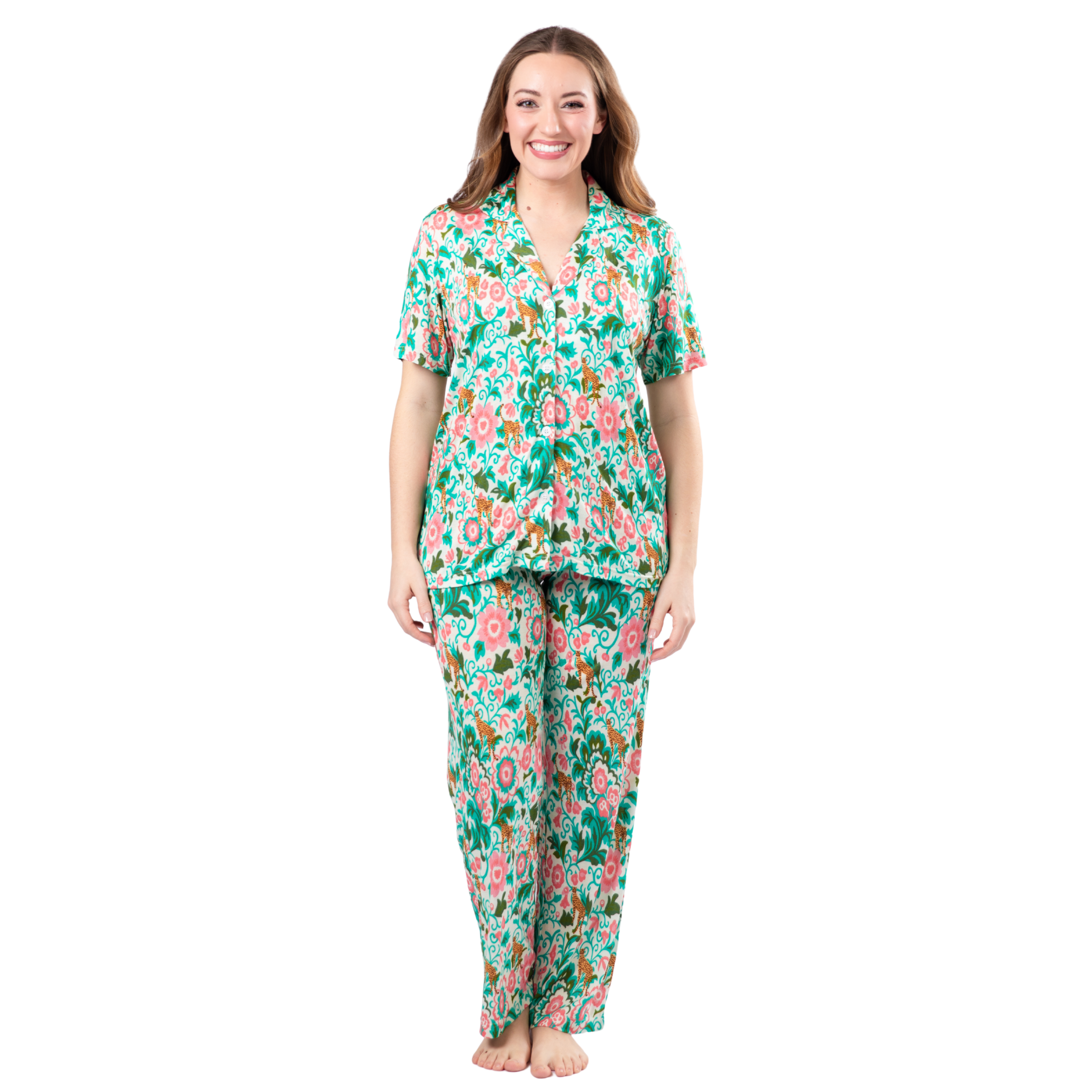 Wild Blooms Bamboo Pajama Set