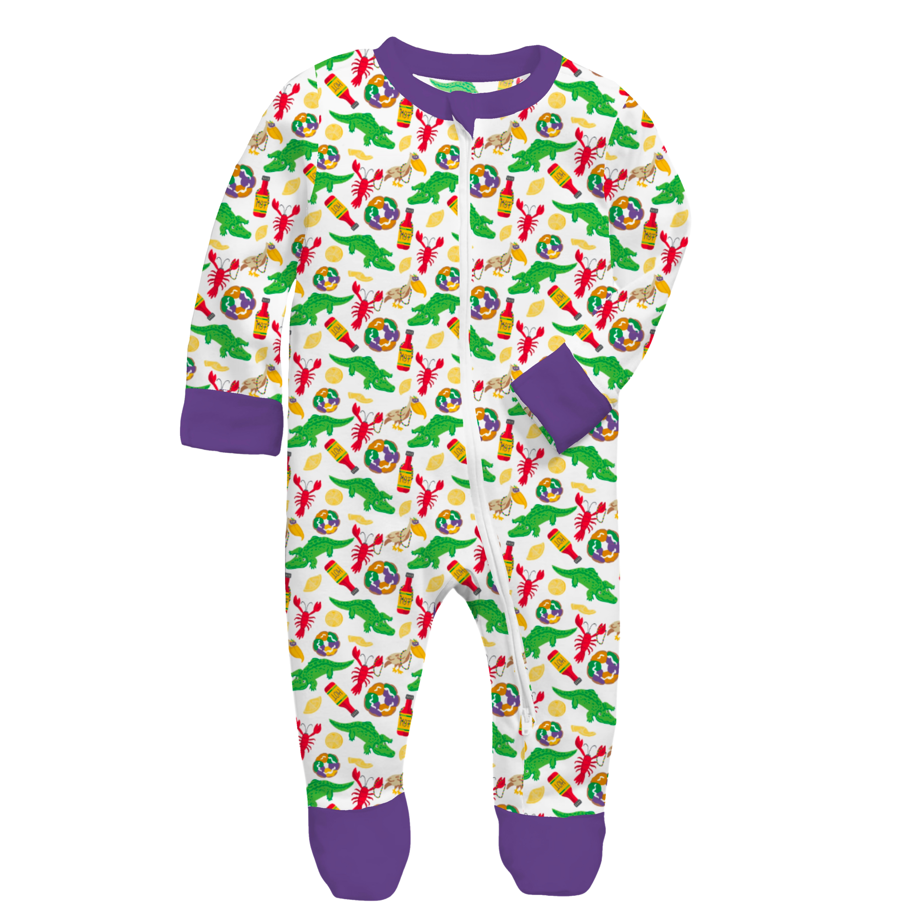 Kids Good Times Bamboo Front Zip Onesie