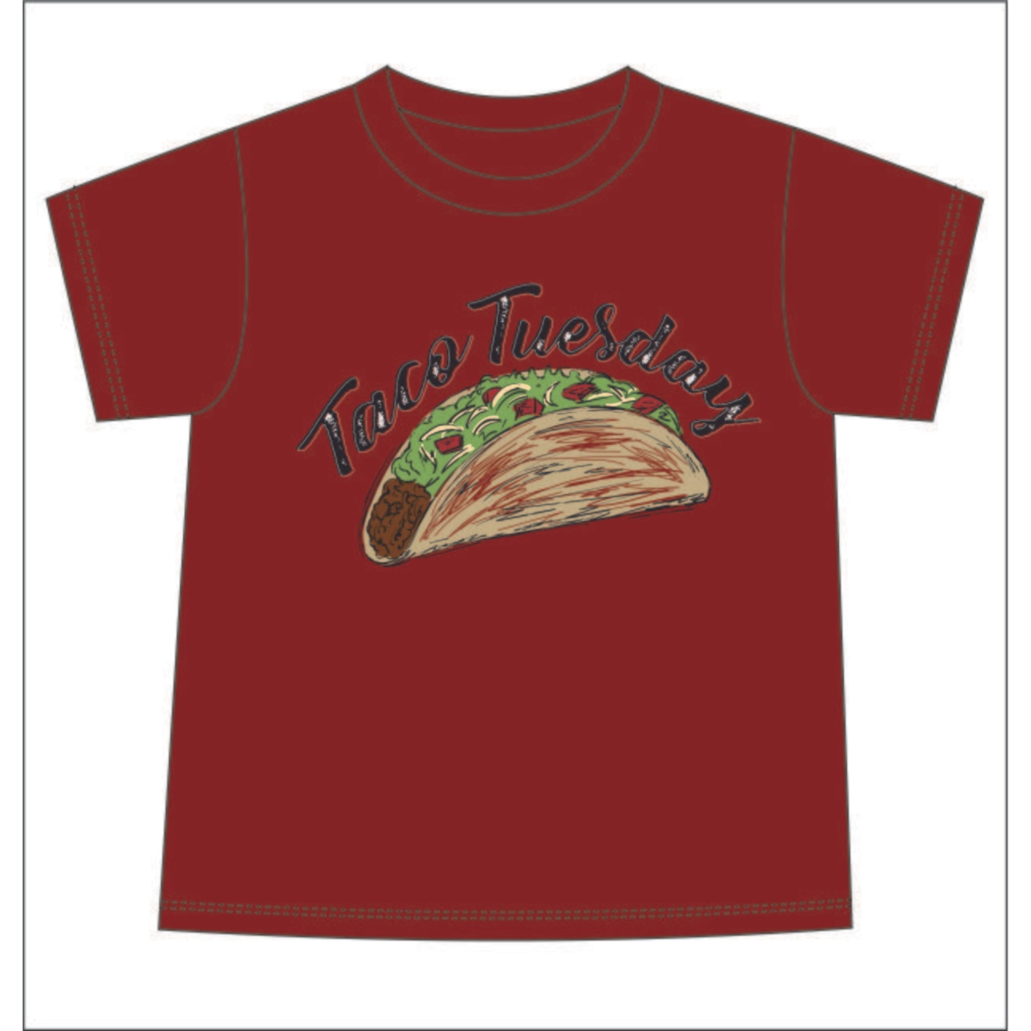 Kids Taco Tuesday T-Shirt L