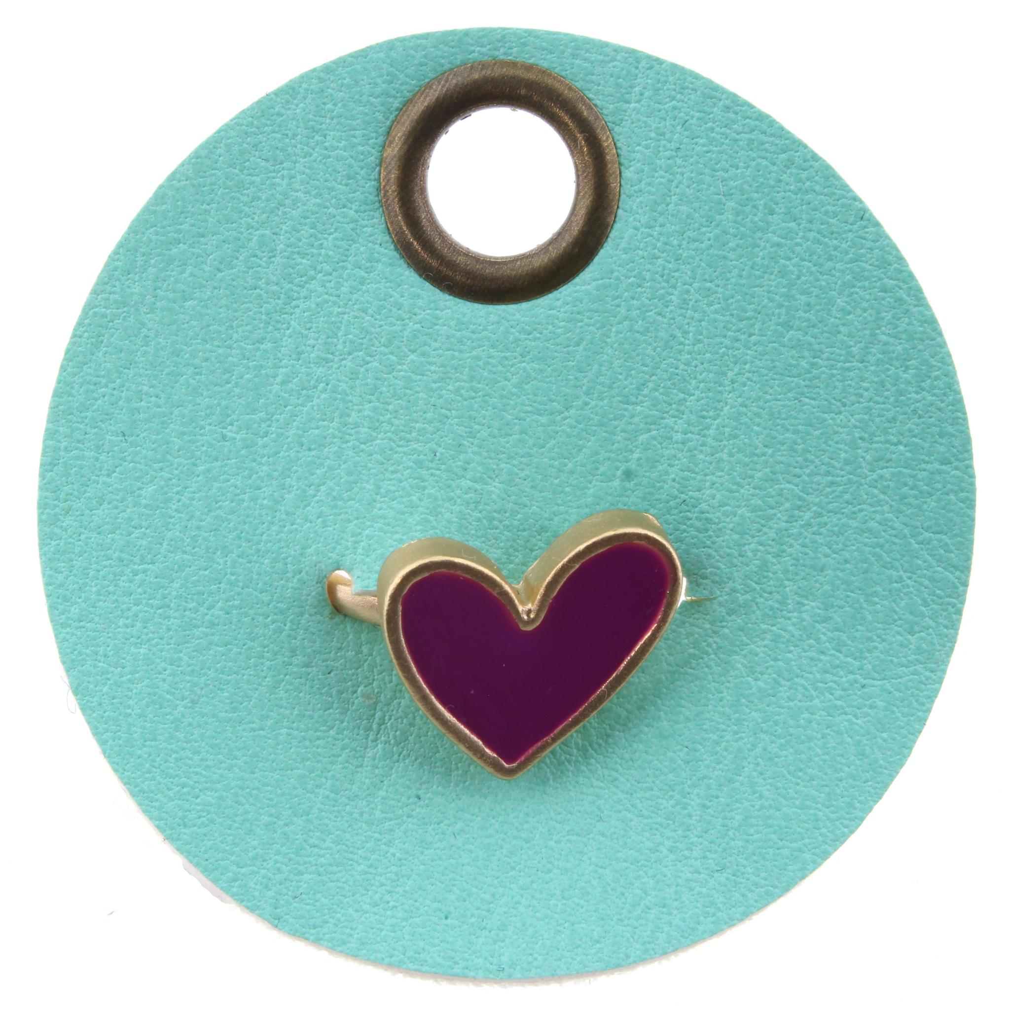 Purple Heart Adjuistable Gold Ring