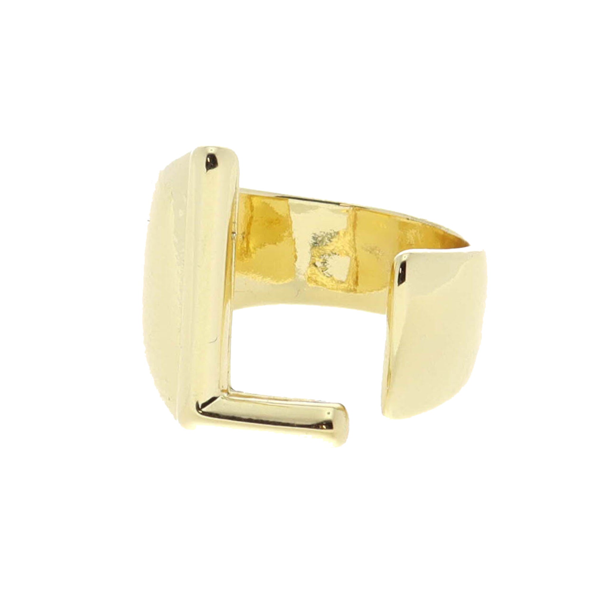 Gold Initial "L" Wrap Ring