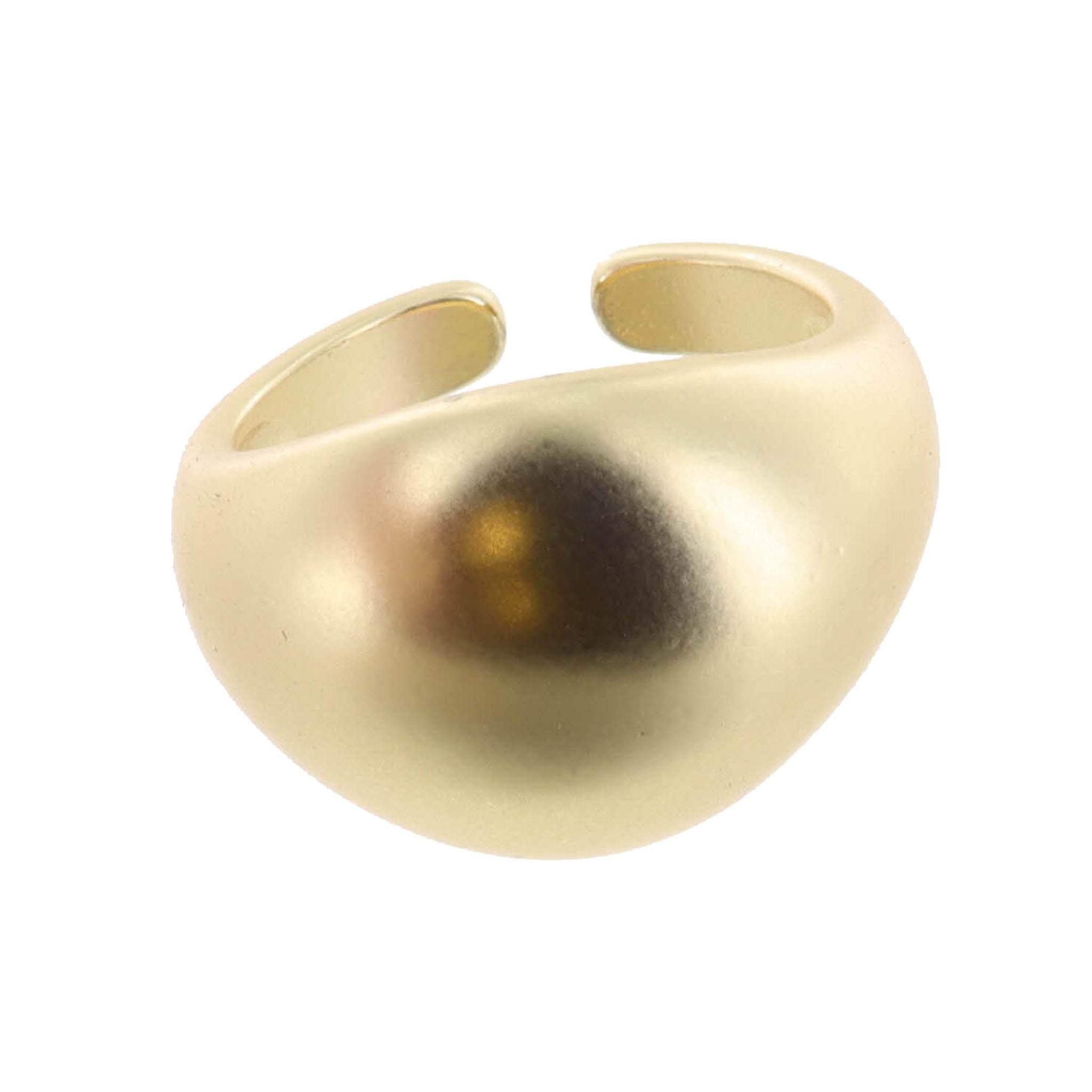 Gold Bubbled Dome Ring
