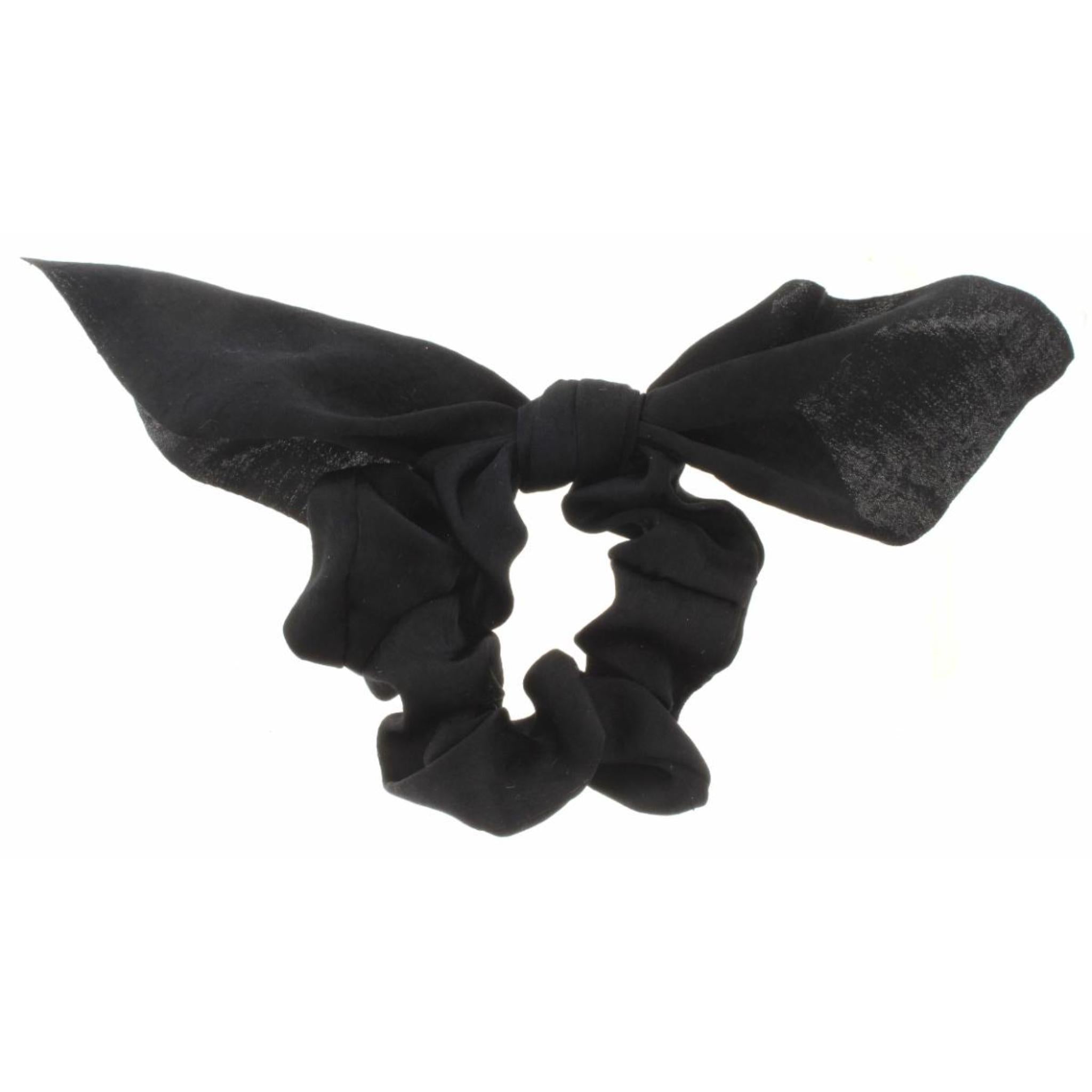 Black with Ties Scrunchie