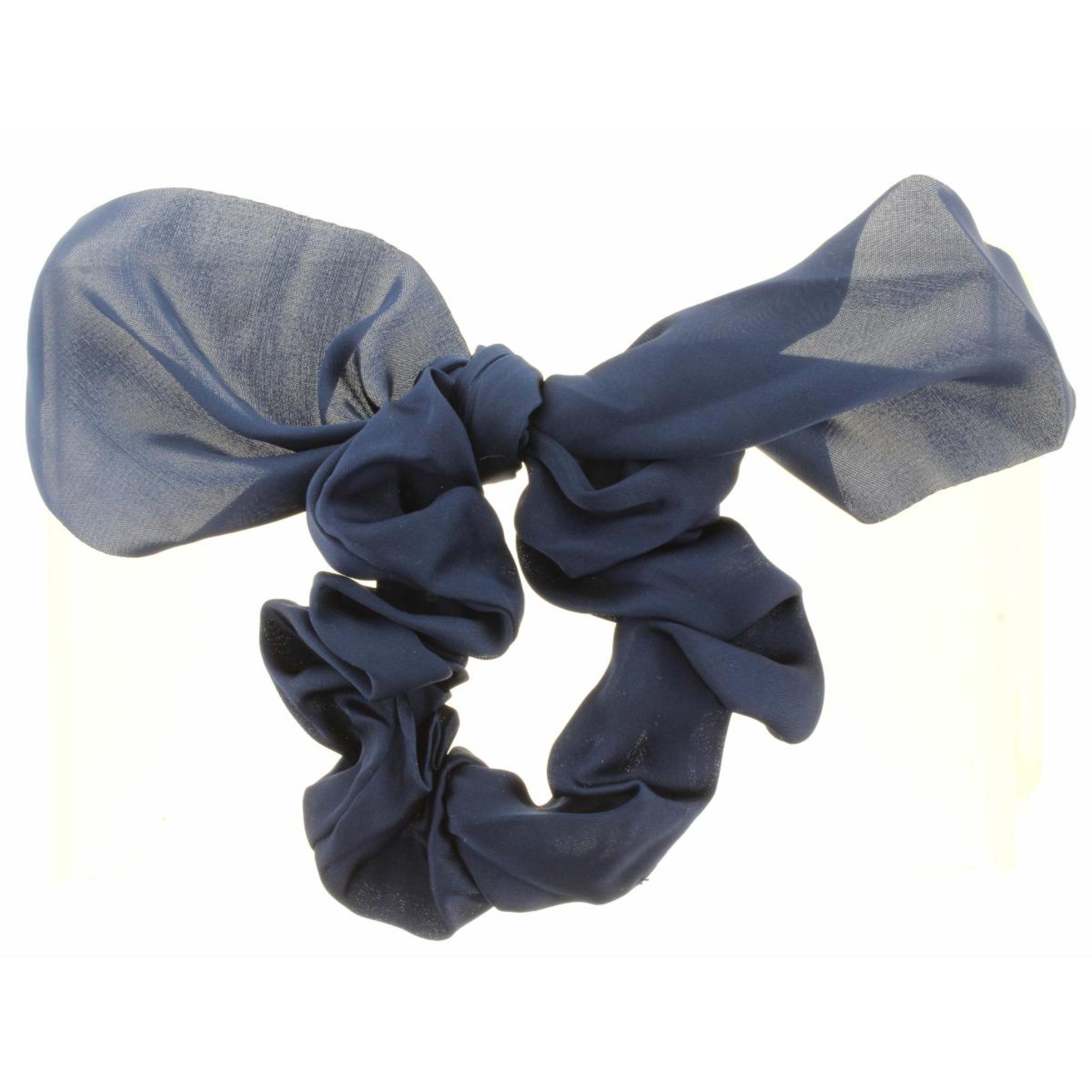 Navy with Ties Scrunchie