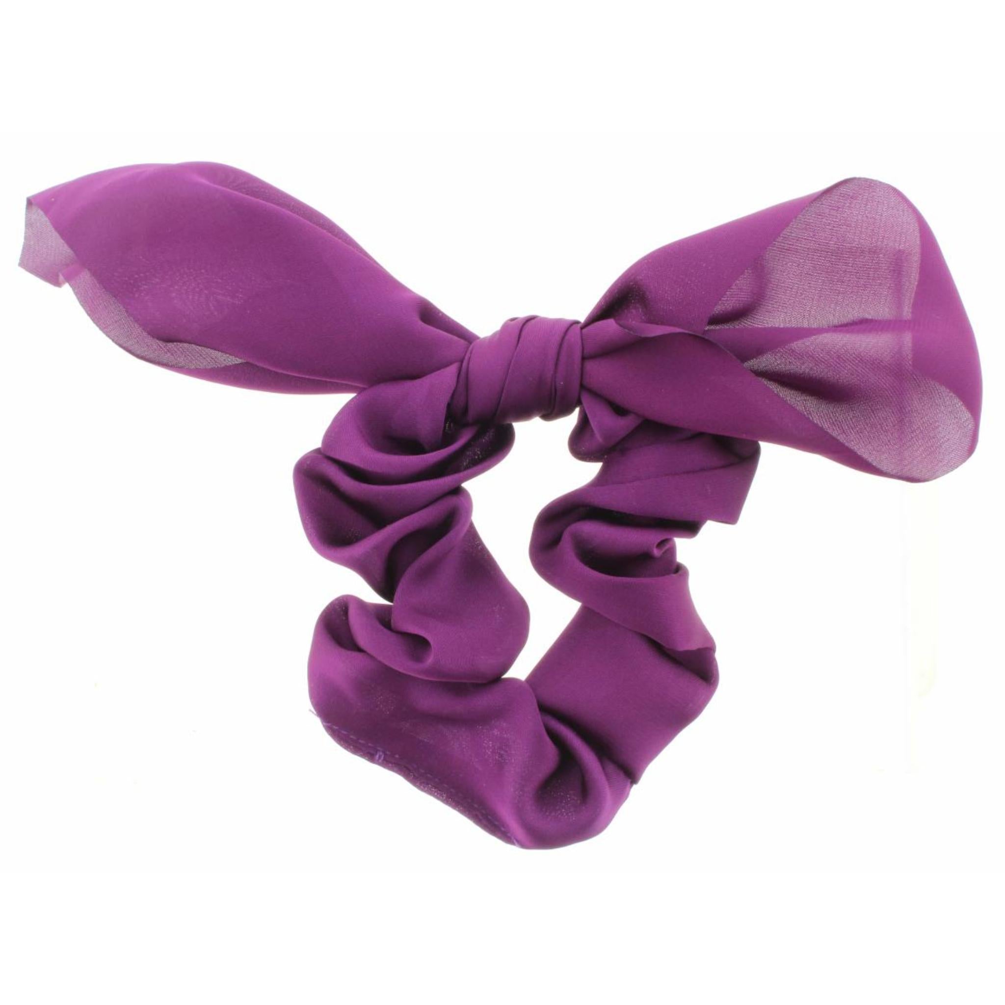 Purple with Ties Scrunchie
