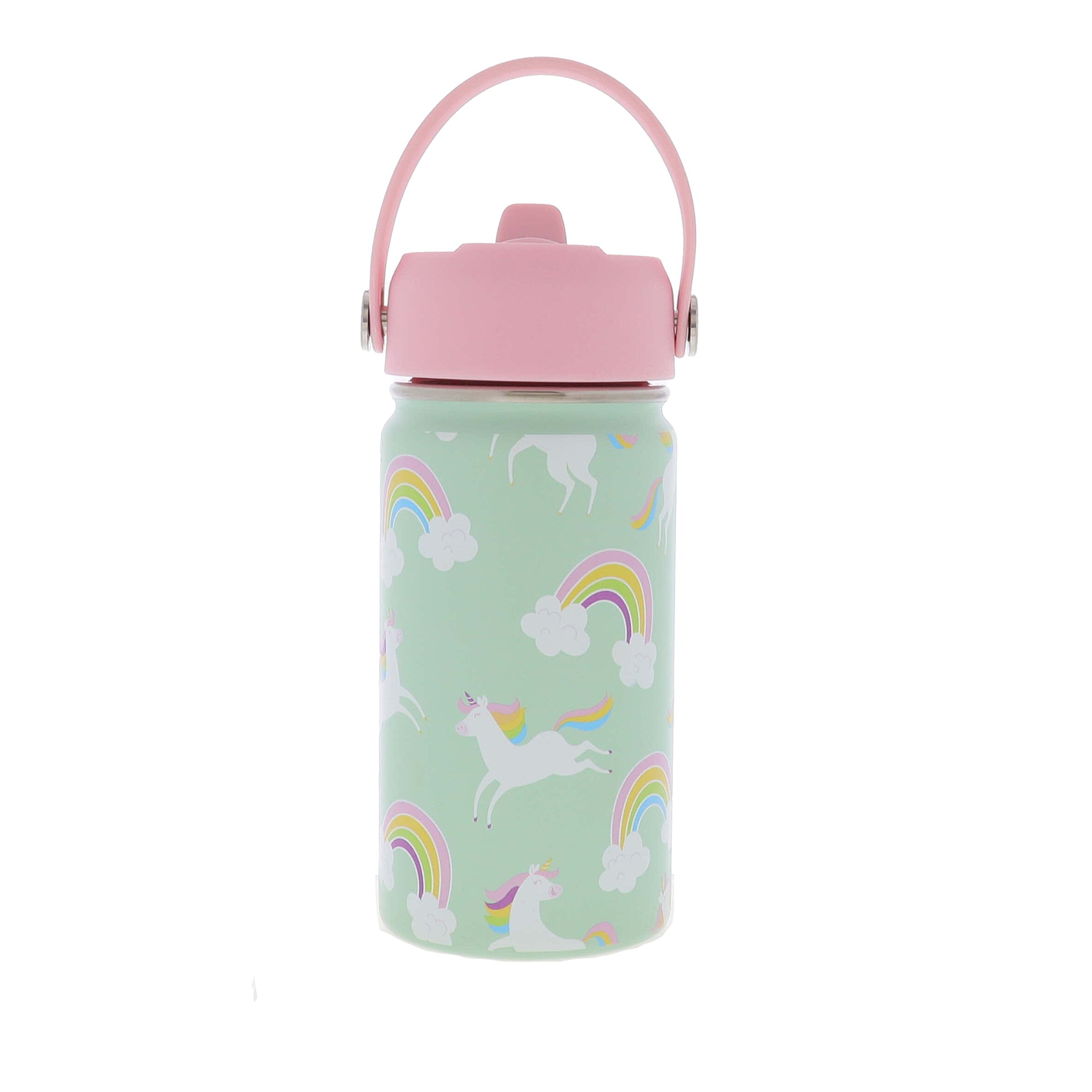 Kids Leaping Unicorn 12 Oz. Bottle With Straw Cap