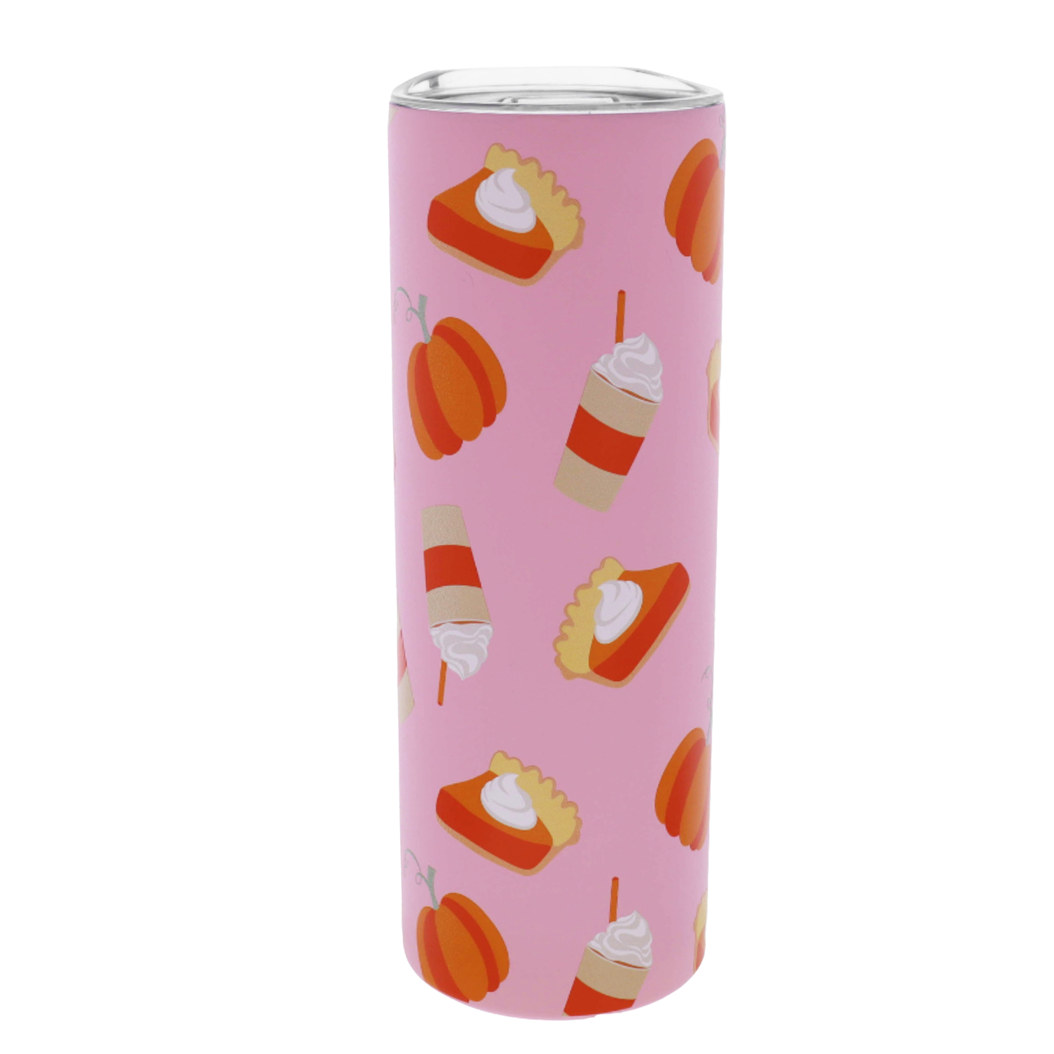 Pumpkin Pie 20 Oz. Skinny Tumbler With Lid And Staw