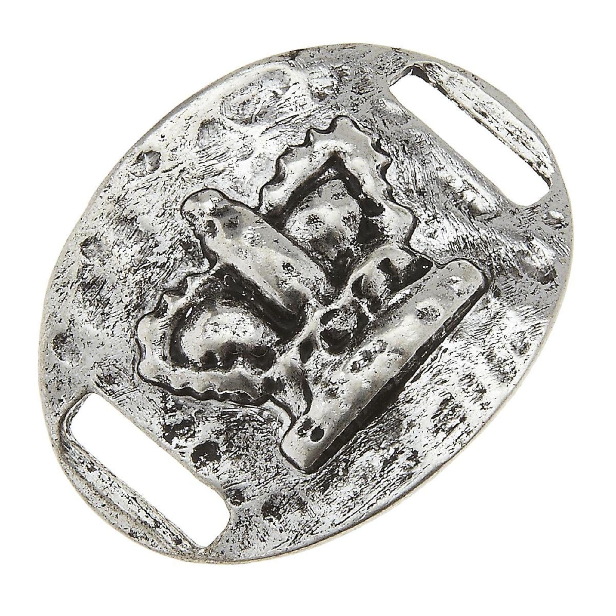 Antique Silver Crown Slide