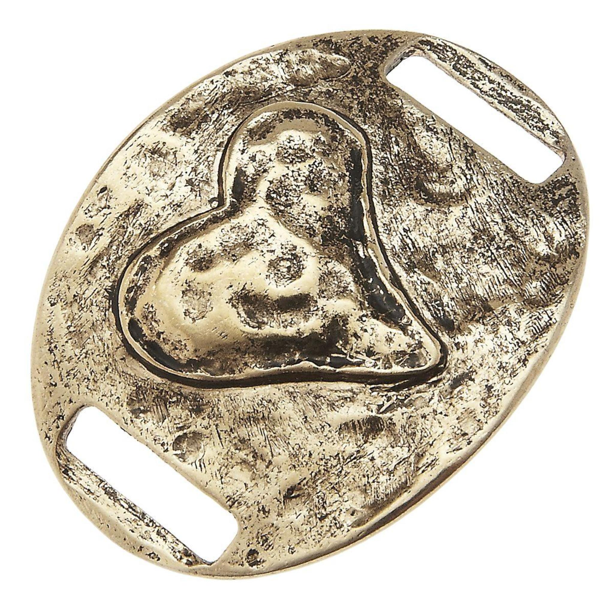 Antique Gold Heart Slide