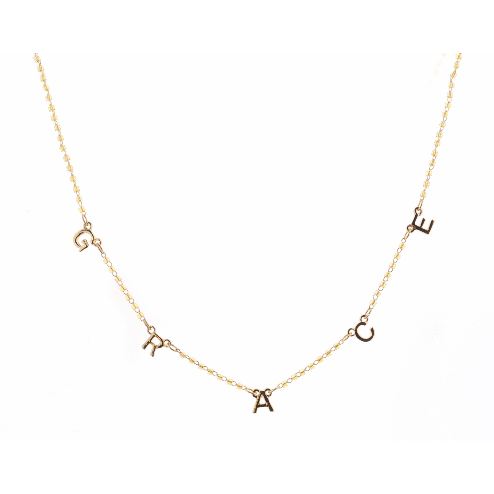 16" Faceted Champagne Grace Necklace, 3" Ext