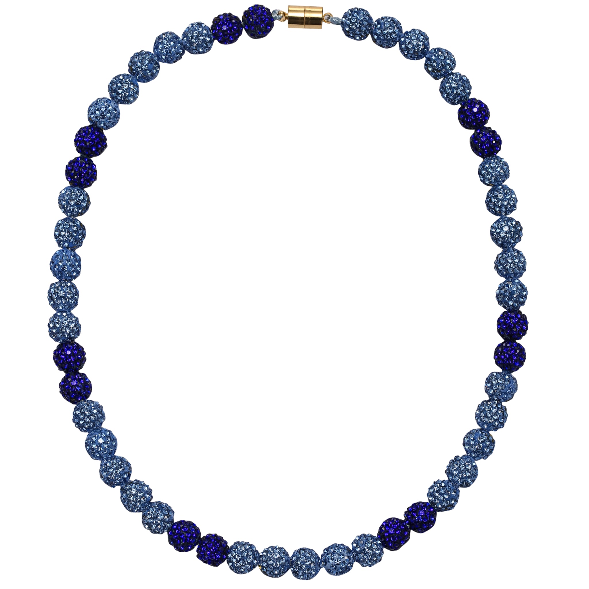 Kids Royal, Blue Bling Disco Ball Beaded Necklace