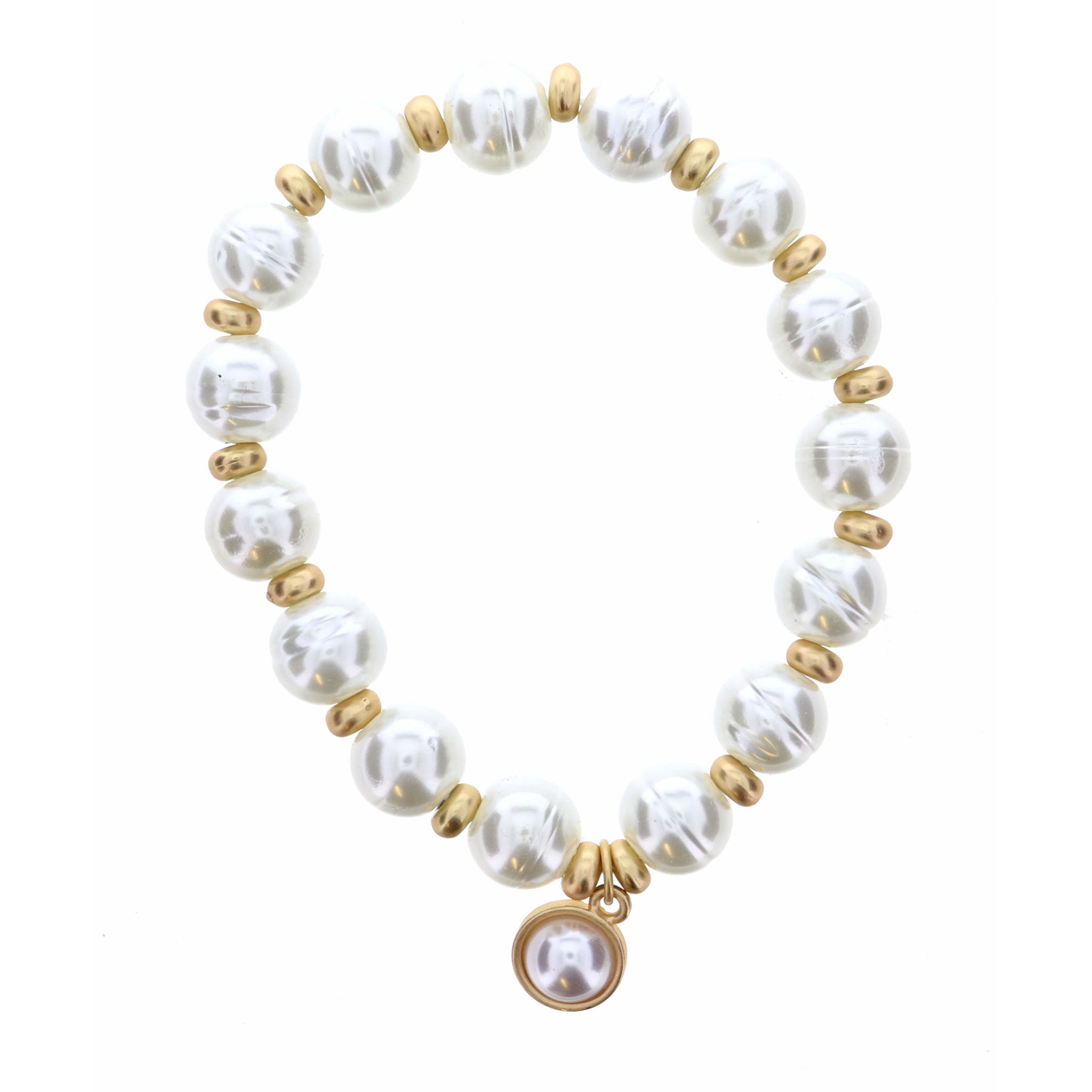 Pearl Cabachon on Pearl Bracelet