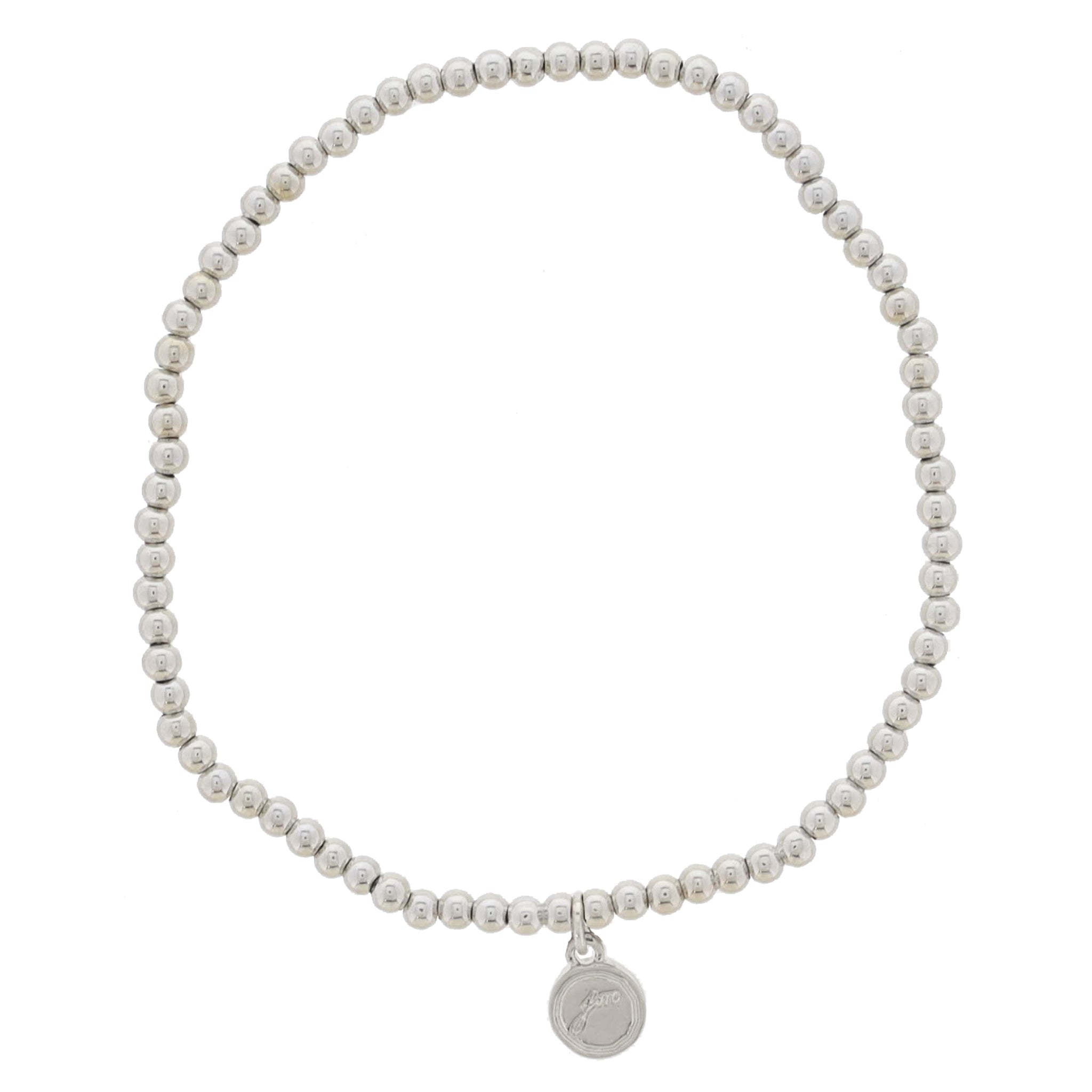 My Golden Chain! 18K White Gold Plated X-Small Ball Beaded Bracelet