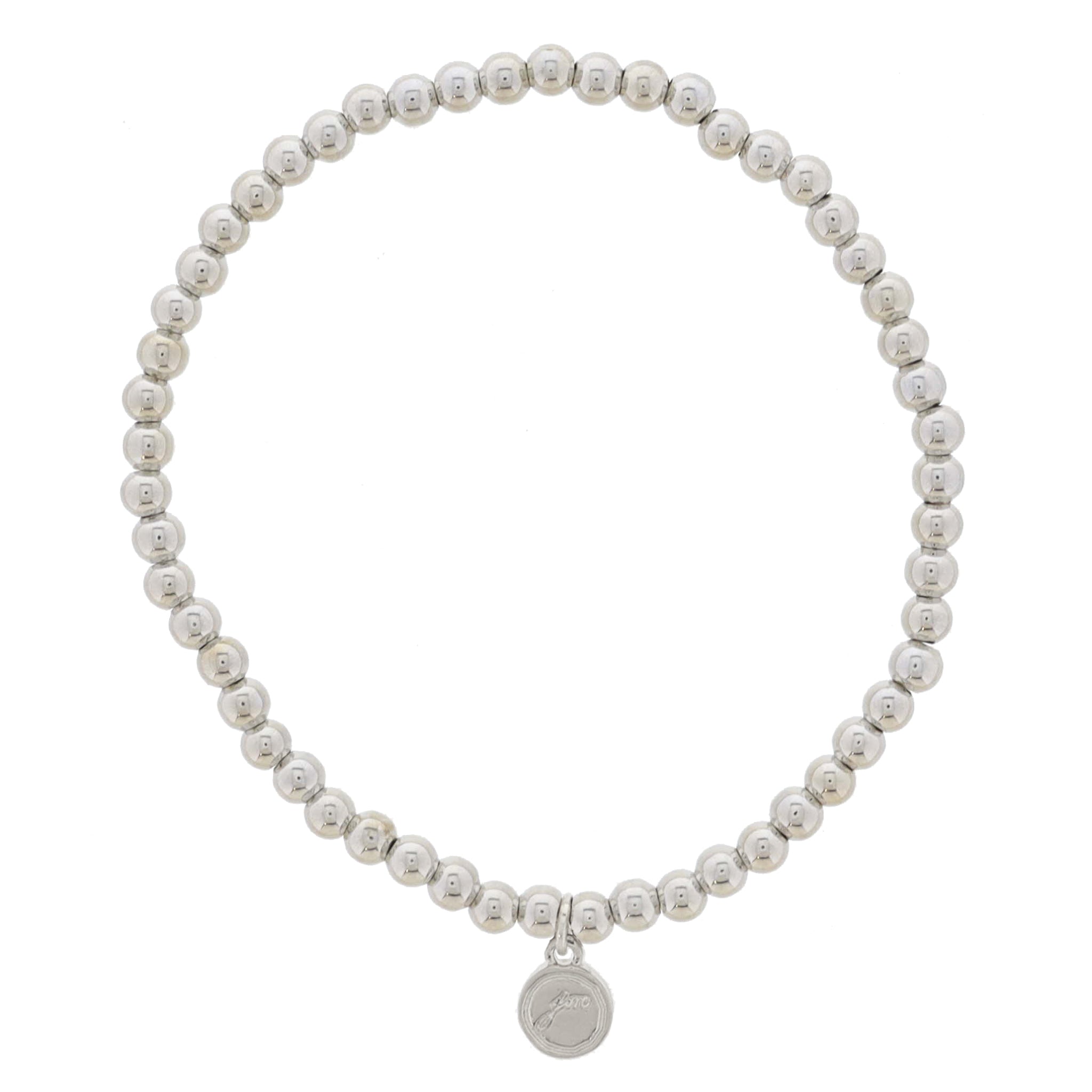 My Golden Chain! 18K White Gold Plated Small Ball Beaded Bracelet