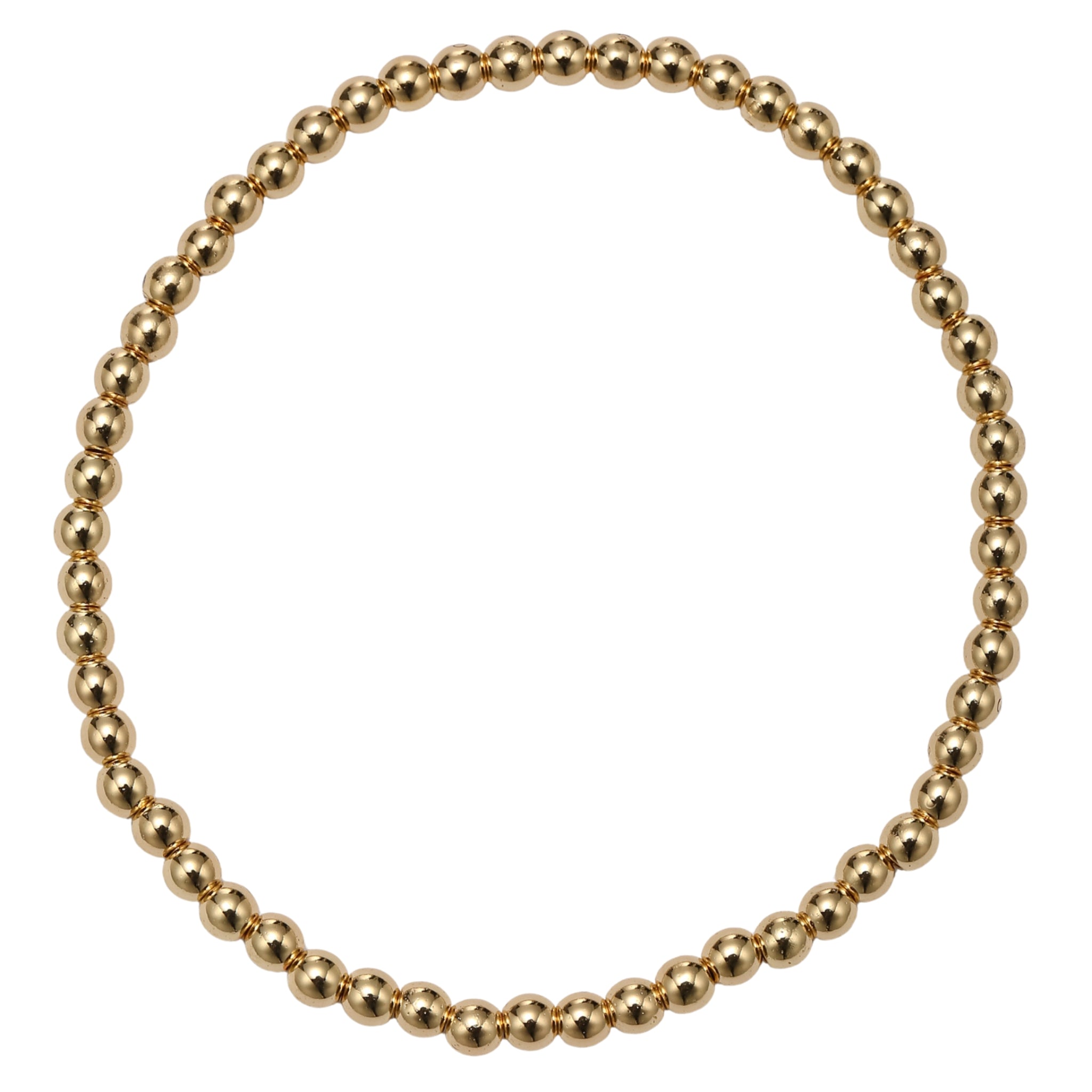 Gold Small Beaded Bracelet