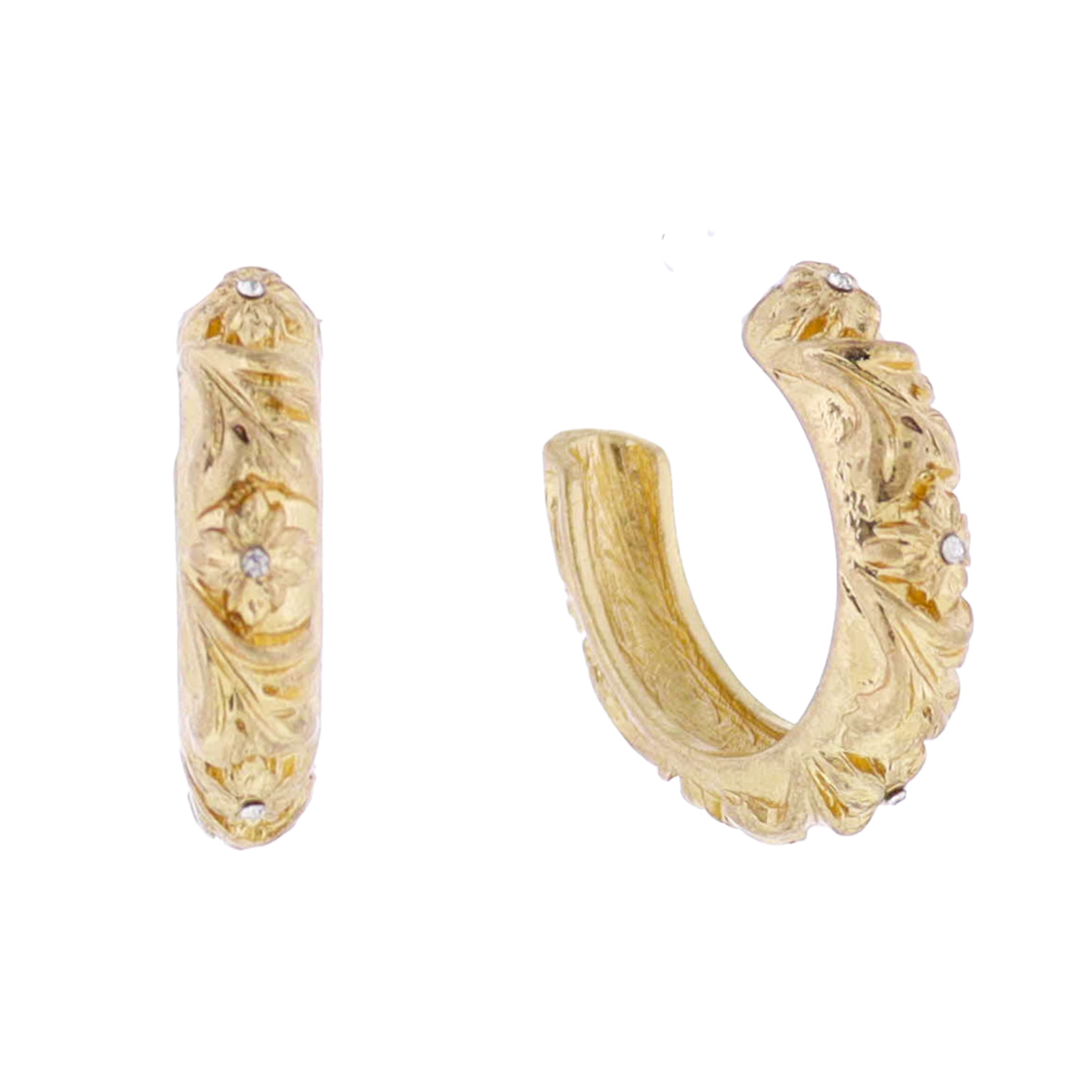 Artisan Designed Hoop Earring