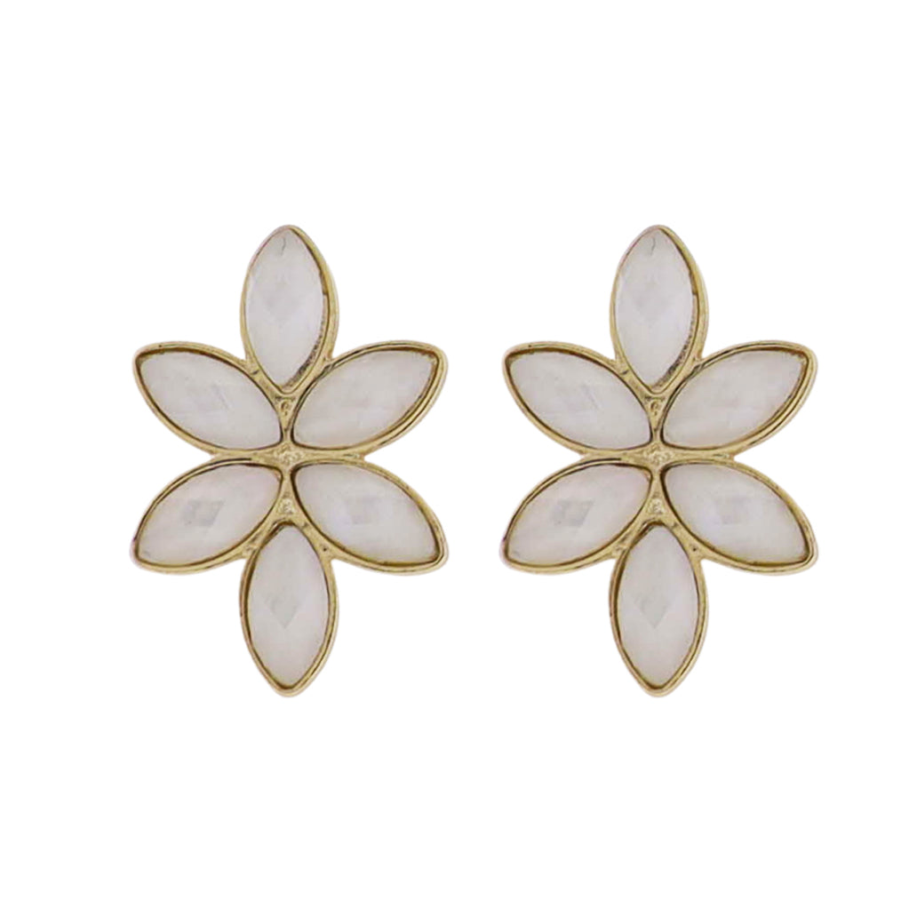 Opal Teardrop Cluster Earring