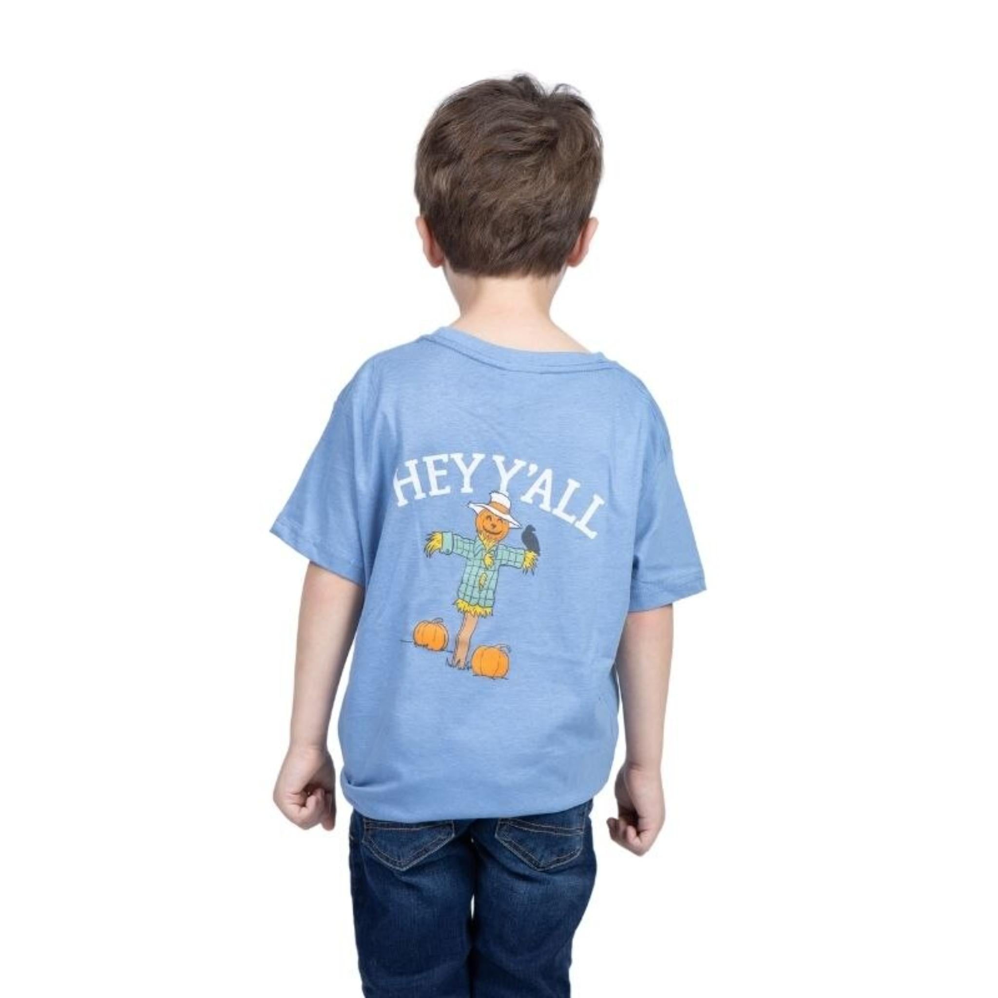 Kids Hey Y'all Scarecrow T-Shirt Assortment, Display Plus 1 Free Kids Hey Y'all Scarecrow T-Shirt