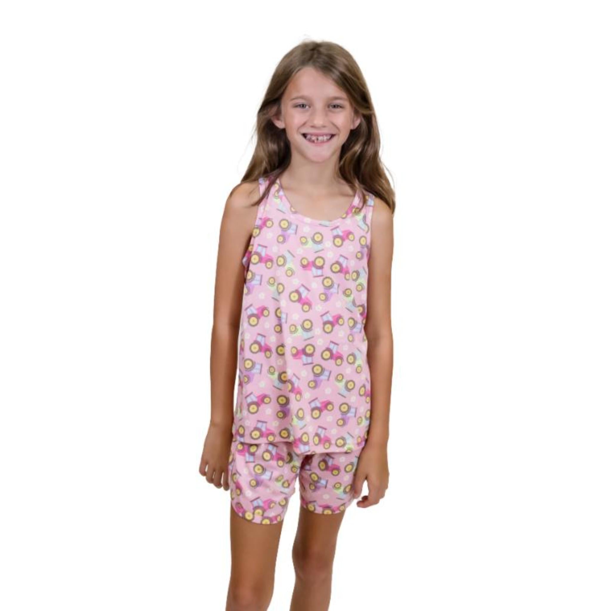 Kids Girls Hay Day Tank Top Jammie Short Set Assortment, No Display Package