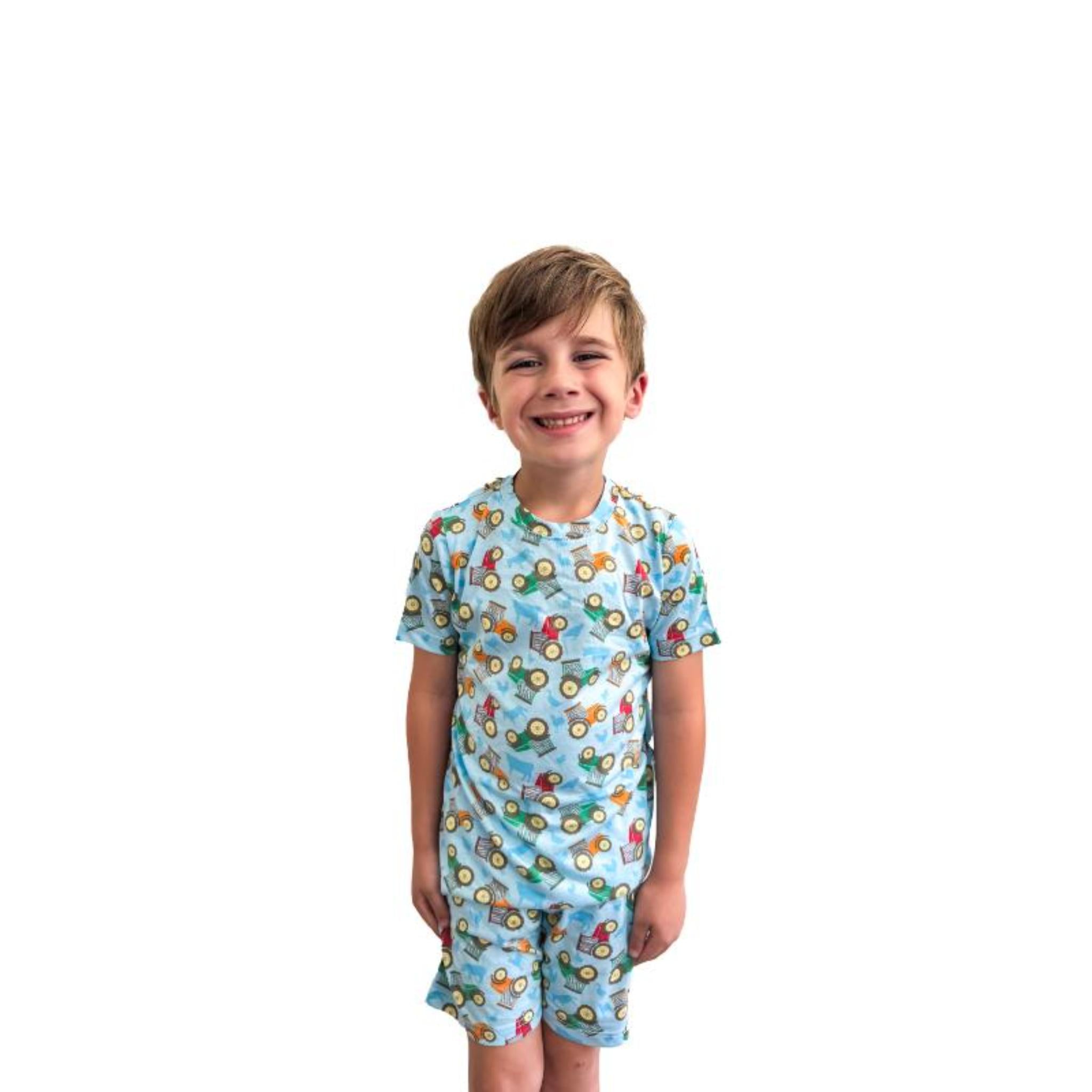 Kids Boys Hay Day Jammie Short Set Assortment, No Display Package