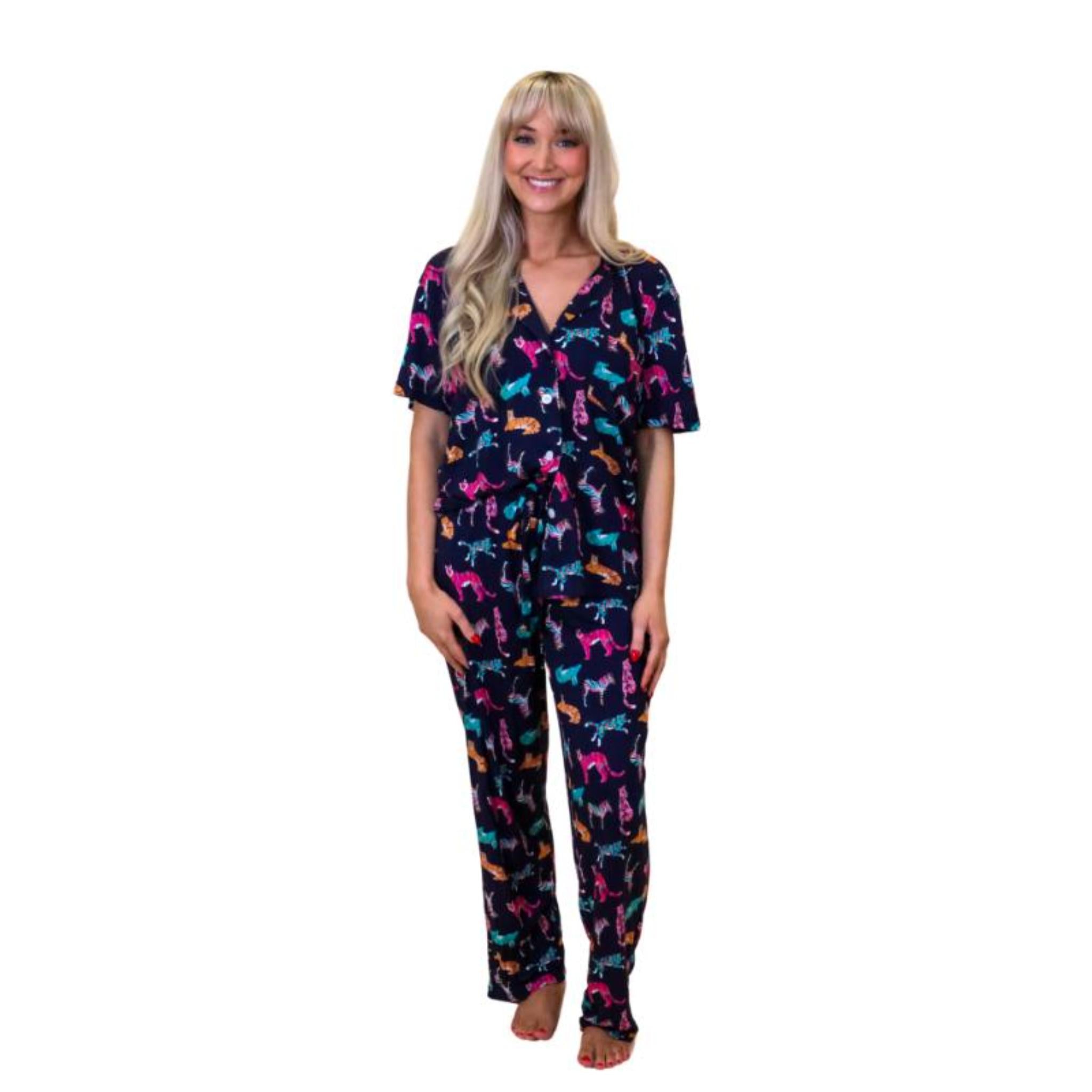 Midnight Roar Bamboo Pajama Set Assortment, No Display Package