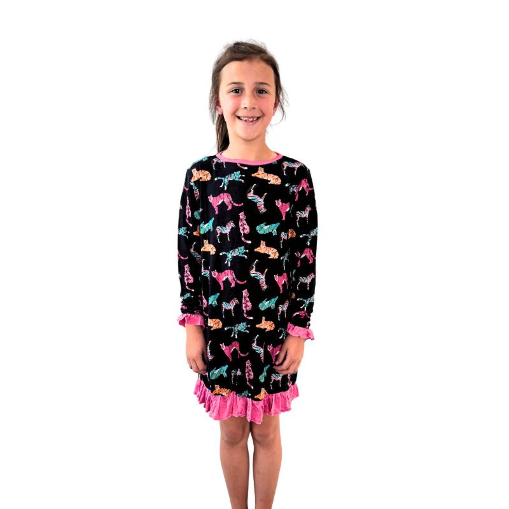 Kids Midnight Roar Bamboo Gown Assortment, No Display Package