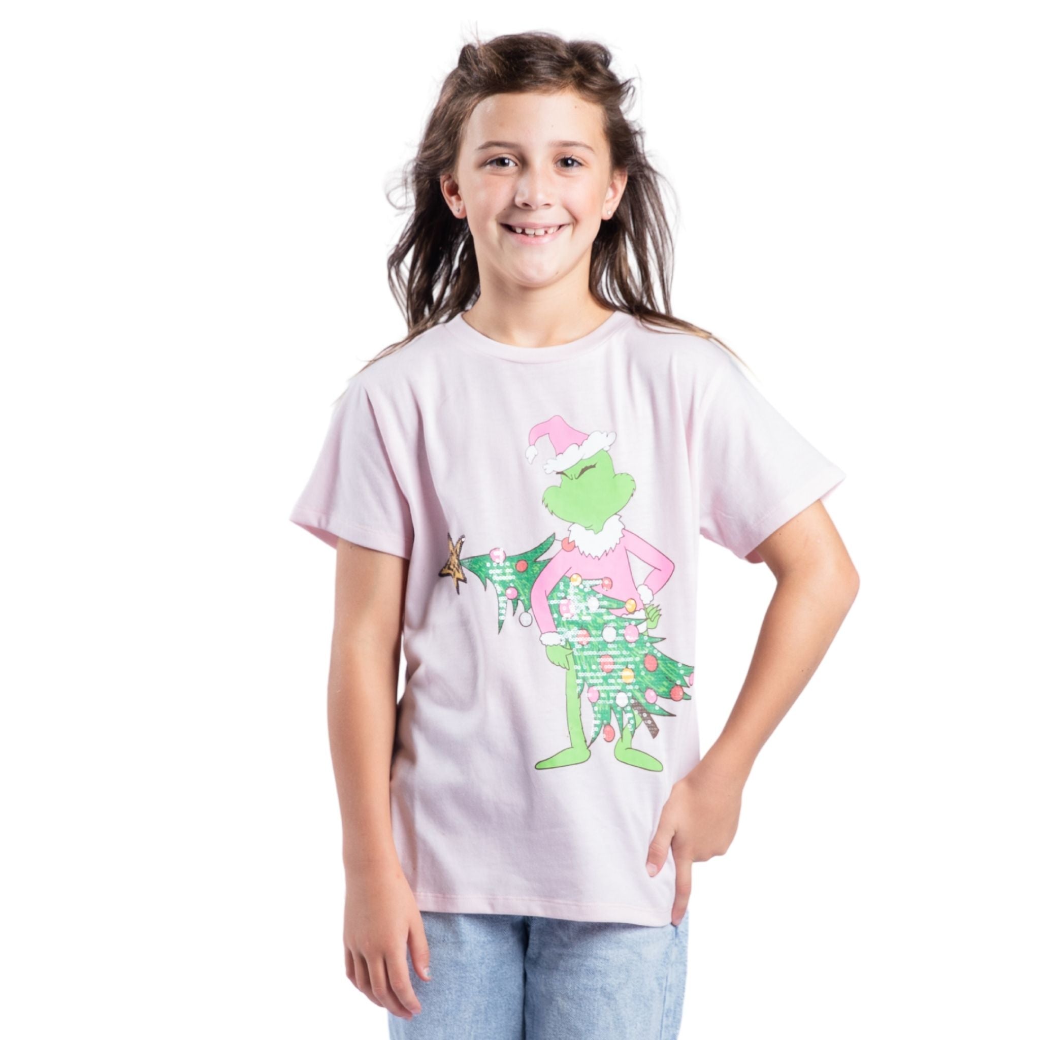 Kids Merry Mischief Pink Crew Neck T-Shirt Assortment, No Display Package