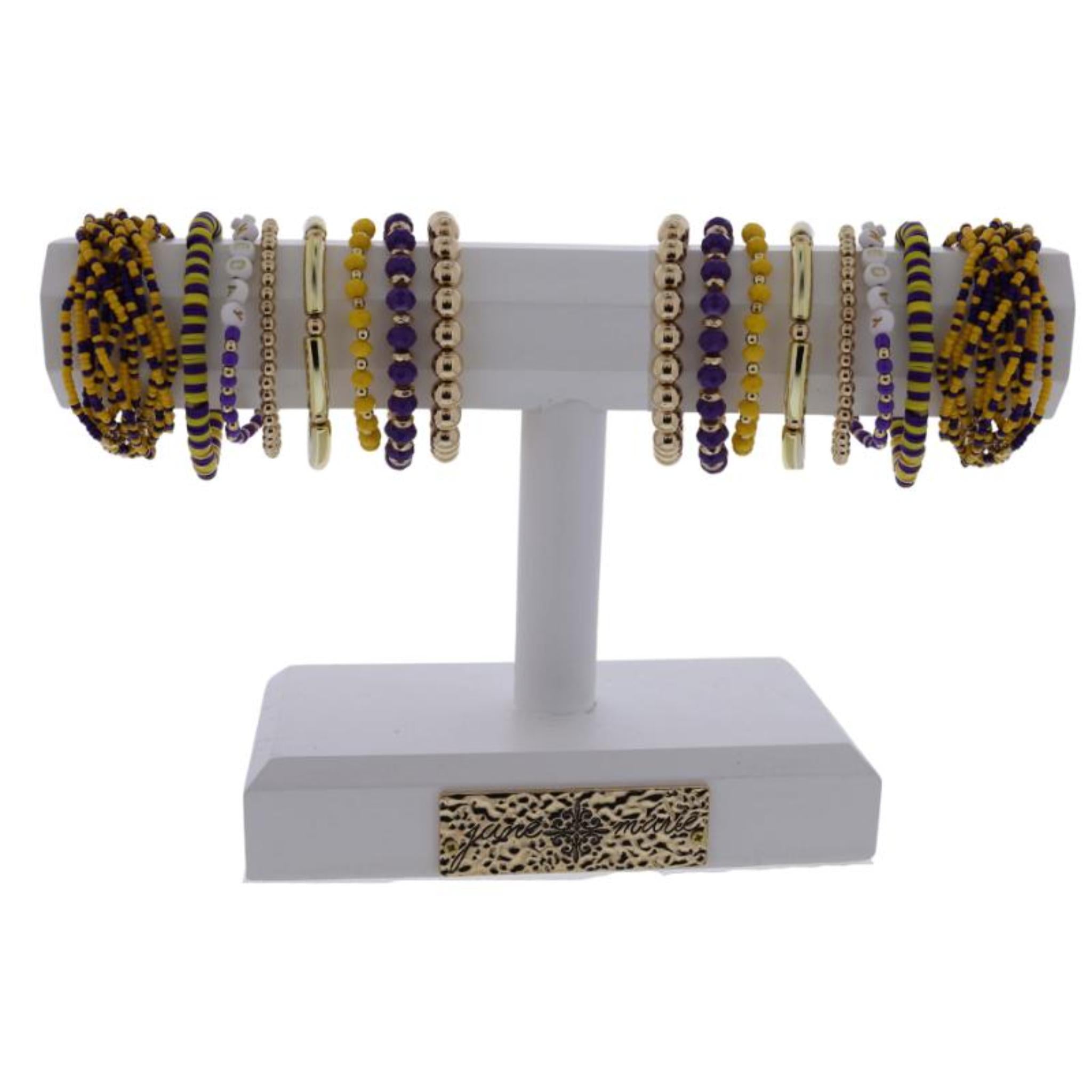 Purple 'N Gold Bracelets, No Display Package