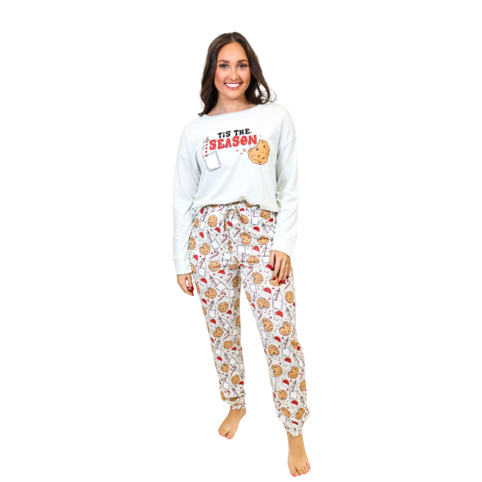 Tis The Season Long Sleeve Jammie Jogger Pant Set