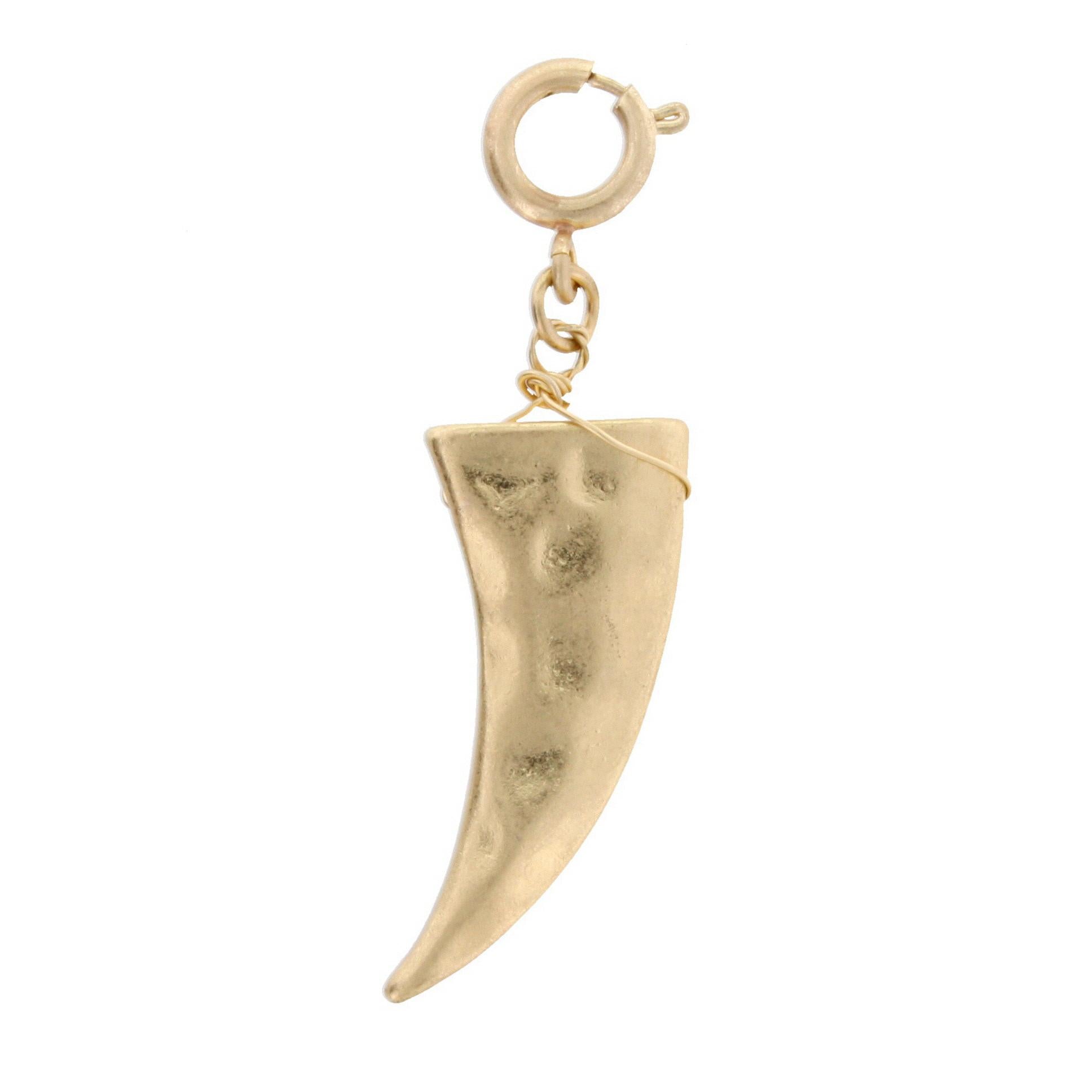 Antique Gold Tusk Charm