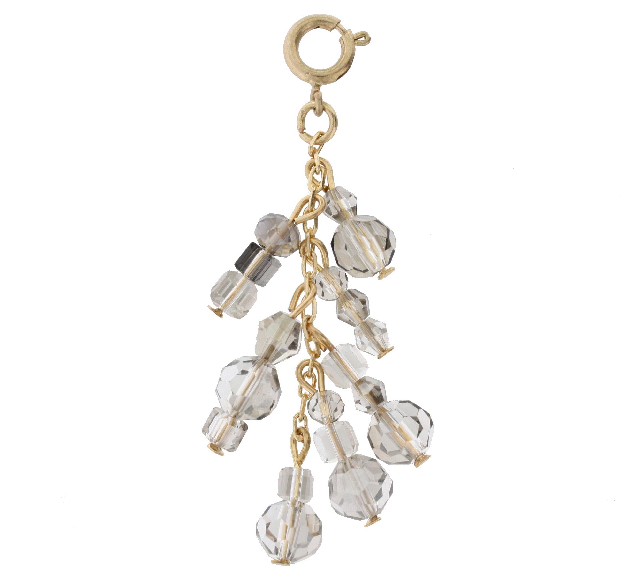 Antique Gold and Hematite Dangle Charm