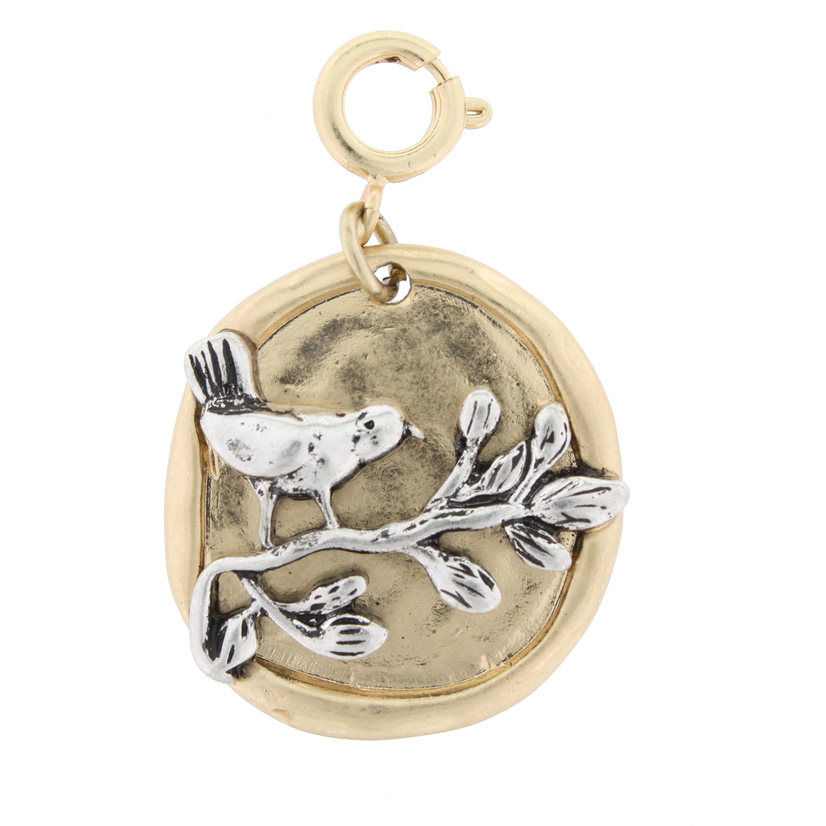 Go Out on a Limb Two Tone Bird Charm