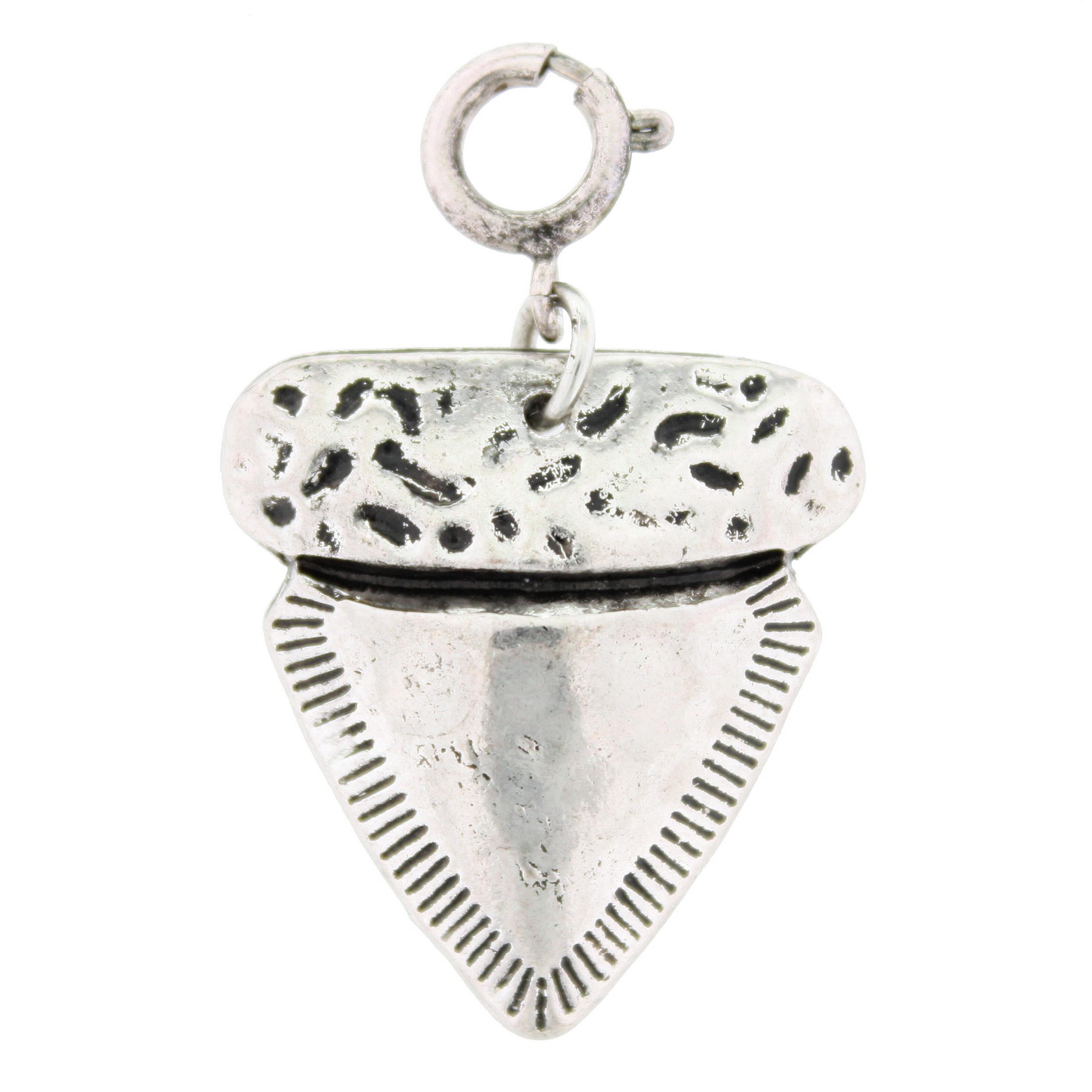 Silver Shark Tooth Charm