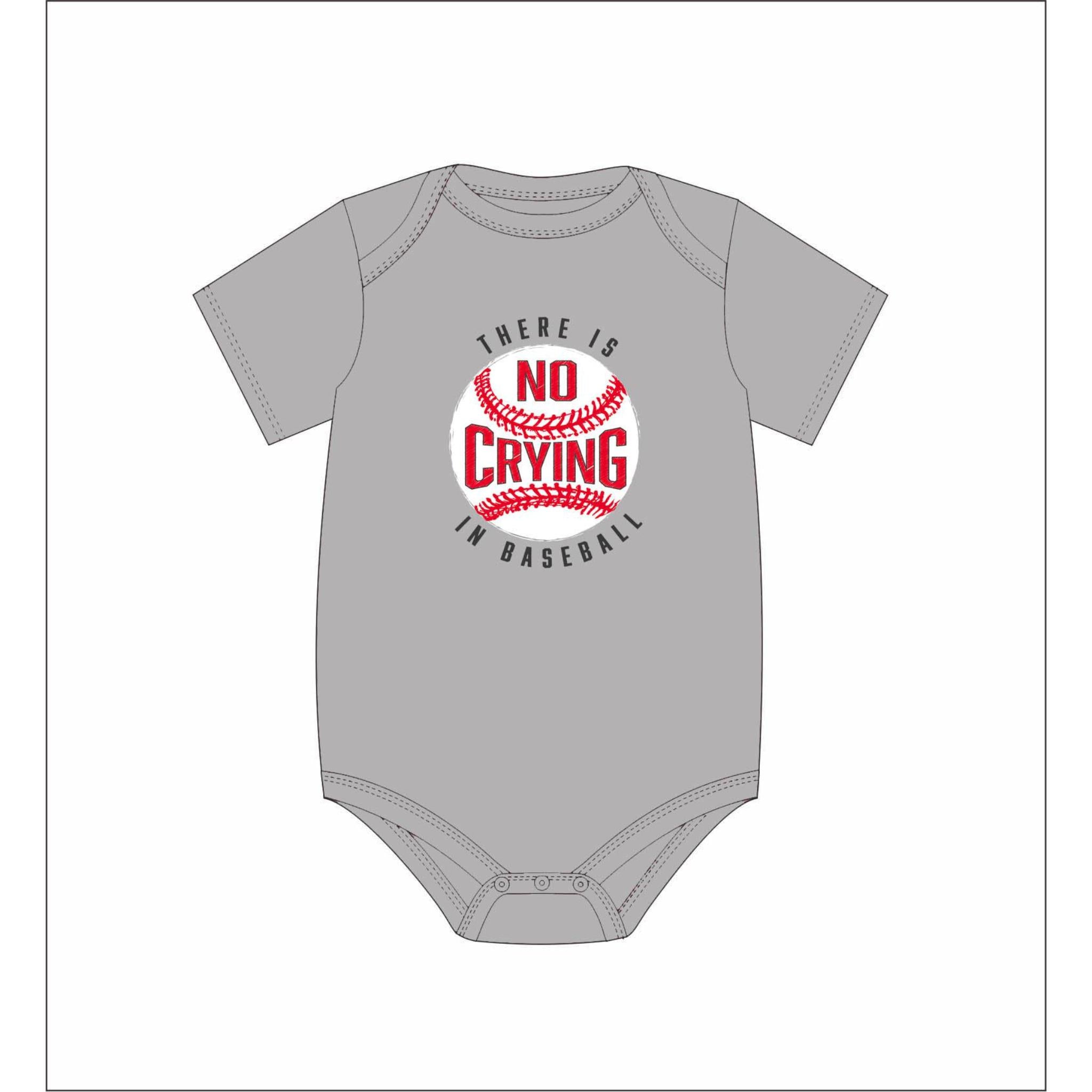 Kids There Is No Crying In Baseball Onsie 12MO