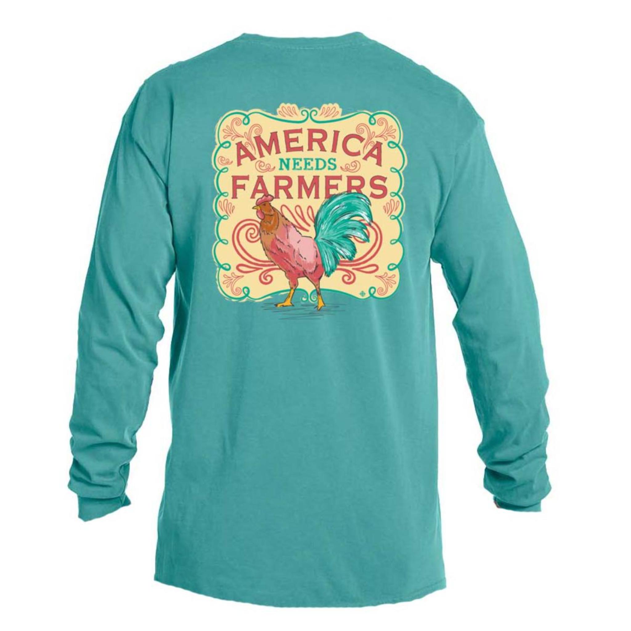 America Needs Farmers Long Sleeve T-Shirt S