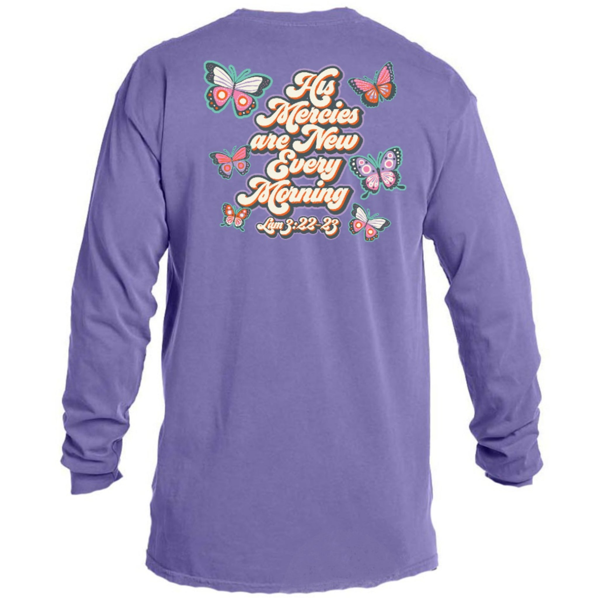 Kids His Mercies are New Every Morning Long Sleeve T-Shirt XS