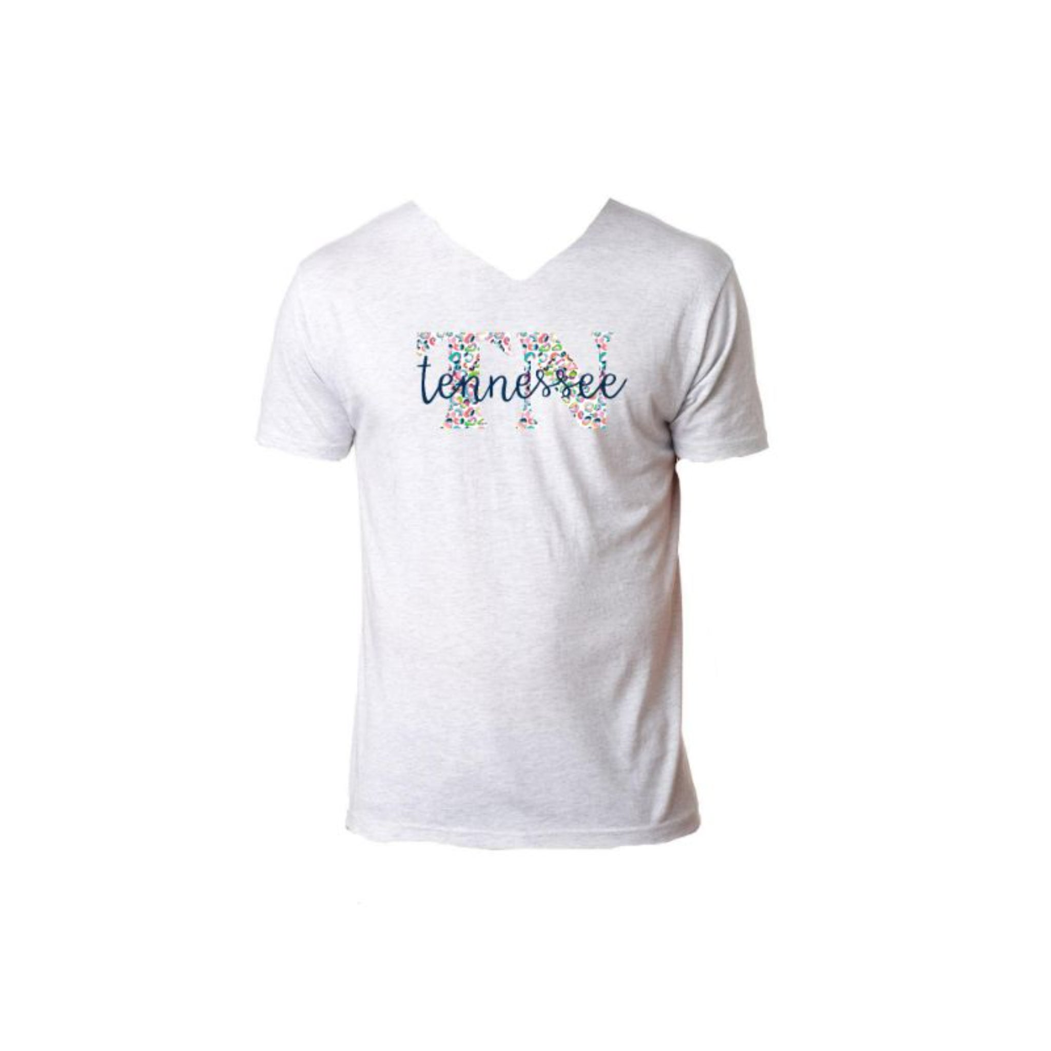 Tennessee Leopard V-Neck T-Shirt L
