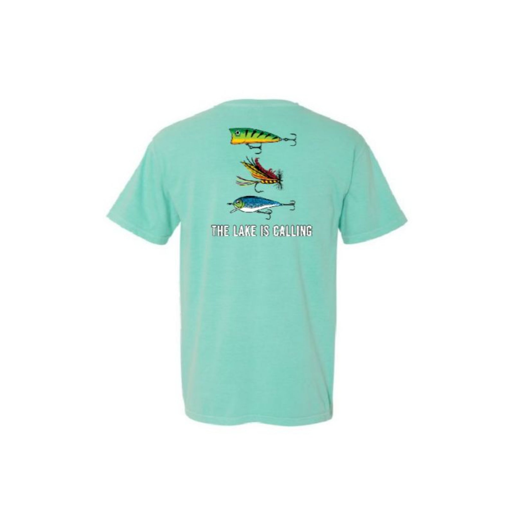 Kids The Lake Is Calling Chalky Mint Crew Neck T-Shirt XL