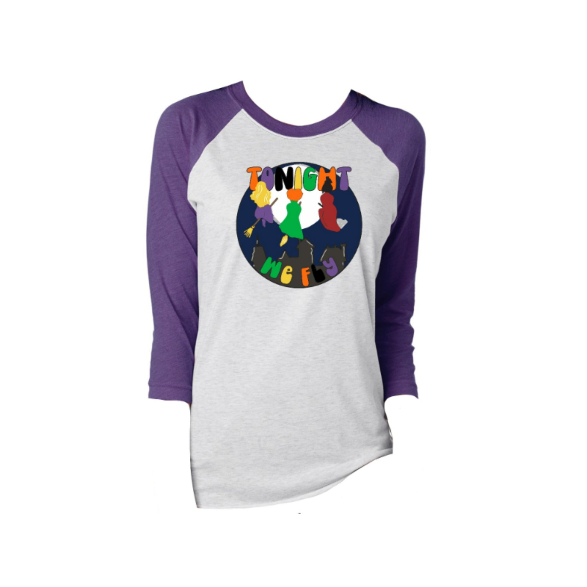 Kids Tonight We Fly Crew Neck 3/4 Sleeve T-Shirt S